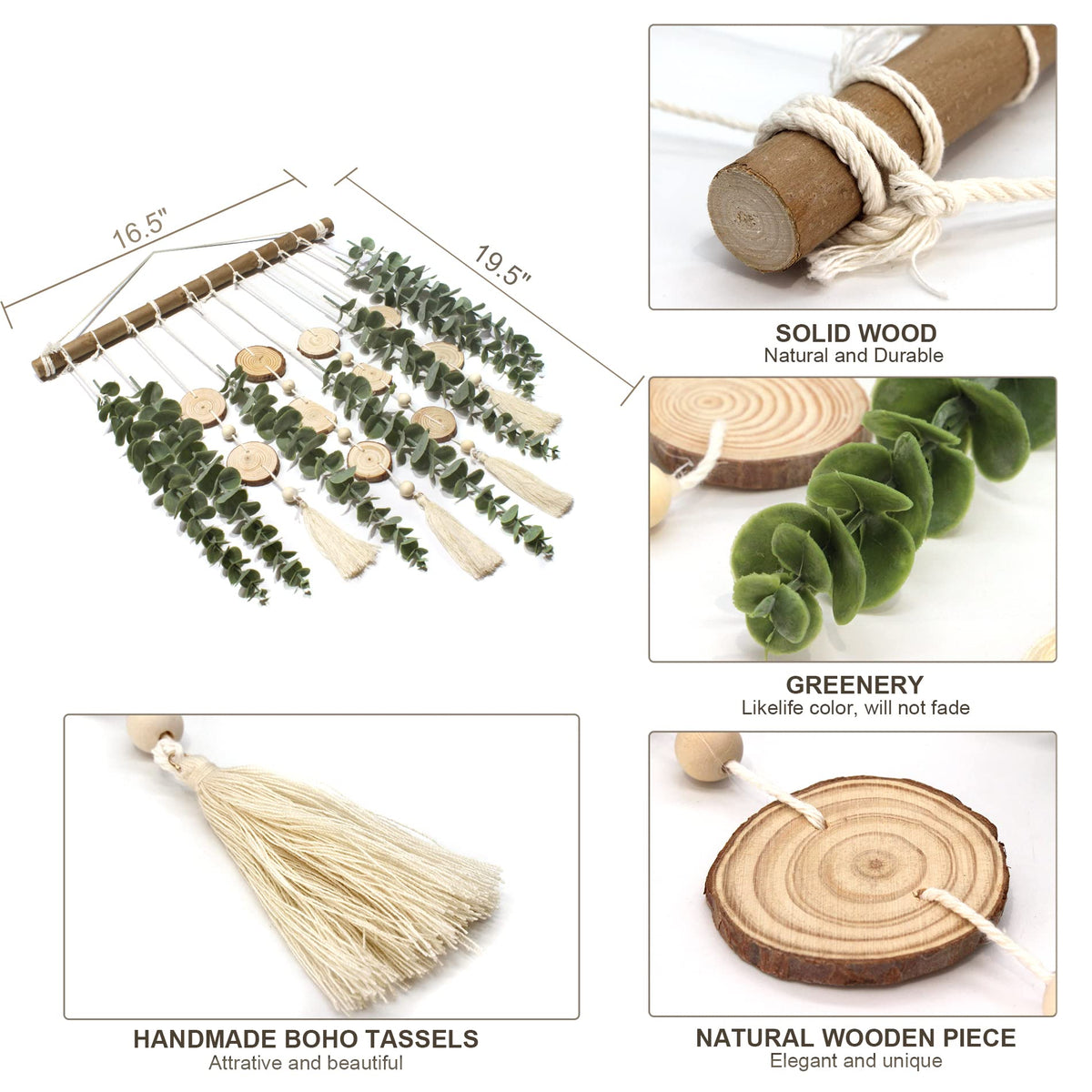 Artificial Eucalyptus Wall Decor Fake Greenery Leaves Stems - GIAUMA Official Imagery - 4