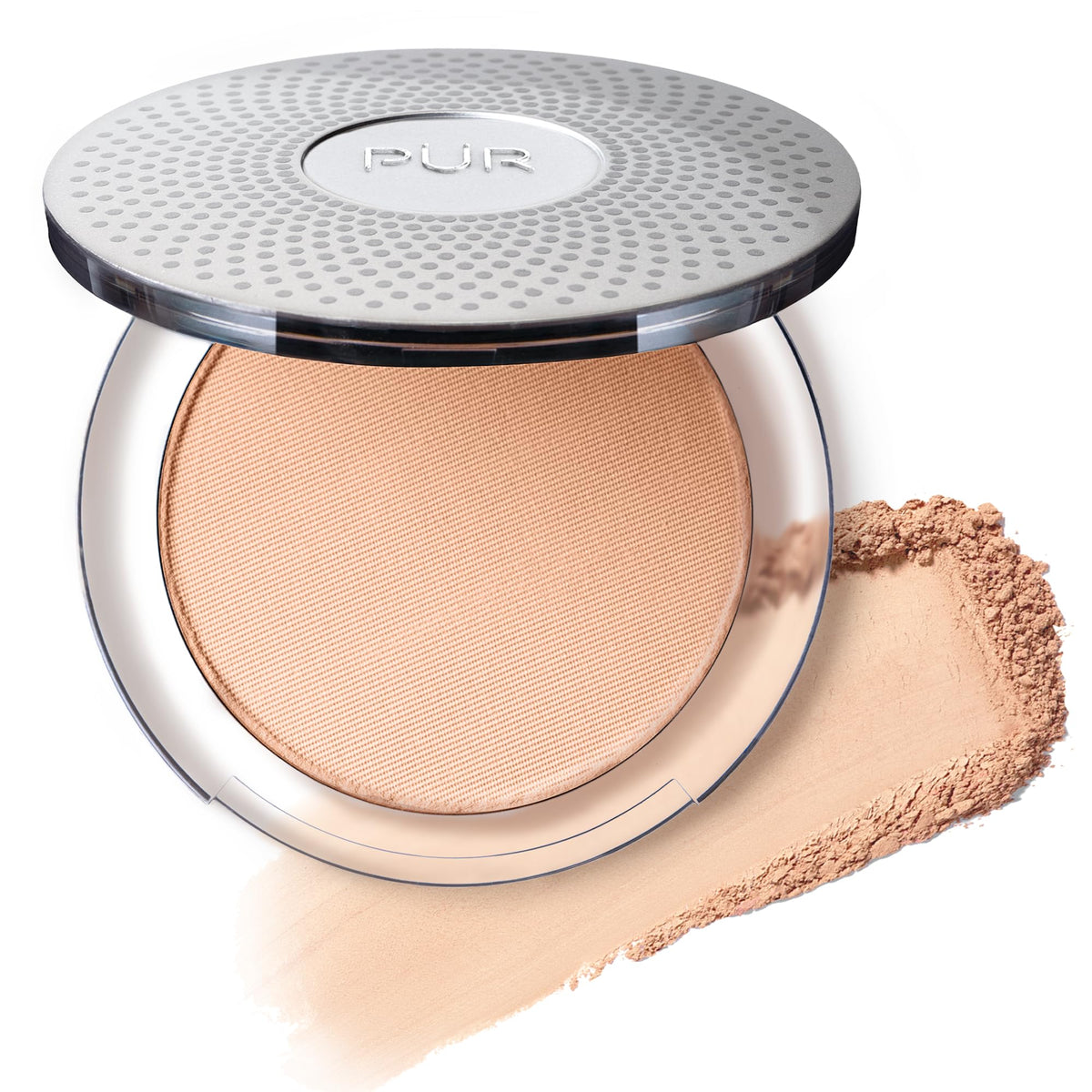 P R 4 in 1 Pressed Mineral Makeup Powder Foundation with SPF - PÜR MINERALS Official Imagery - 2