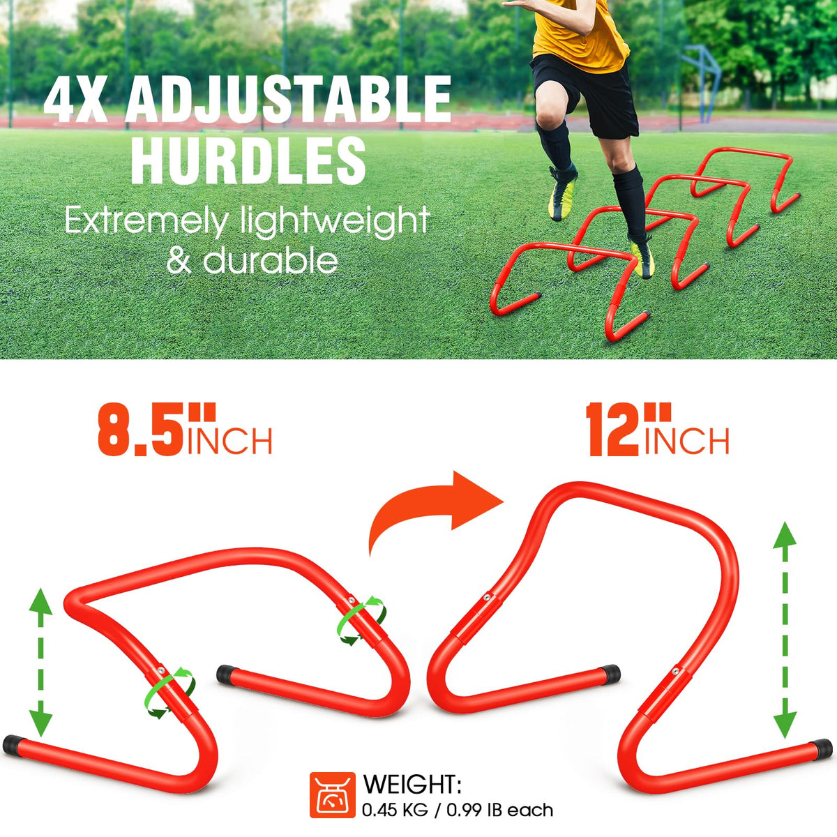 X UMEUS Agility Ladder Speed Training Equipment Set 20ft - X-UMEUS Official Imagery - 5