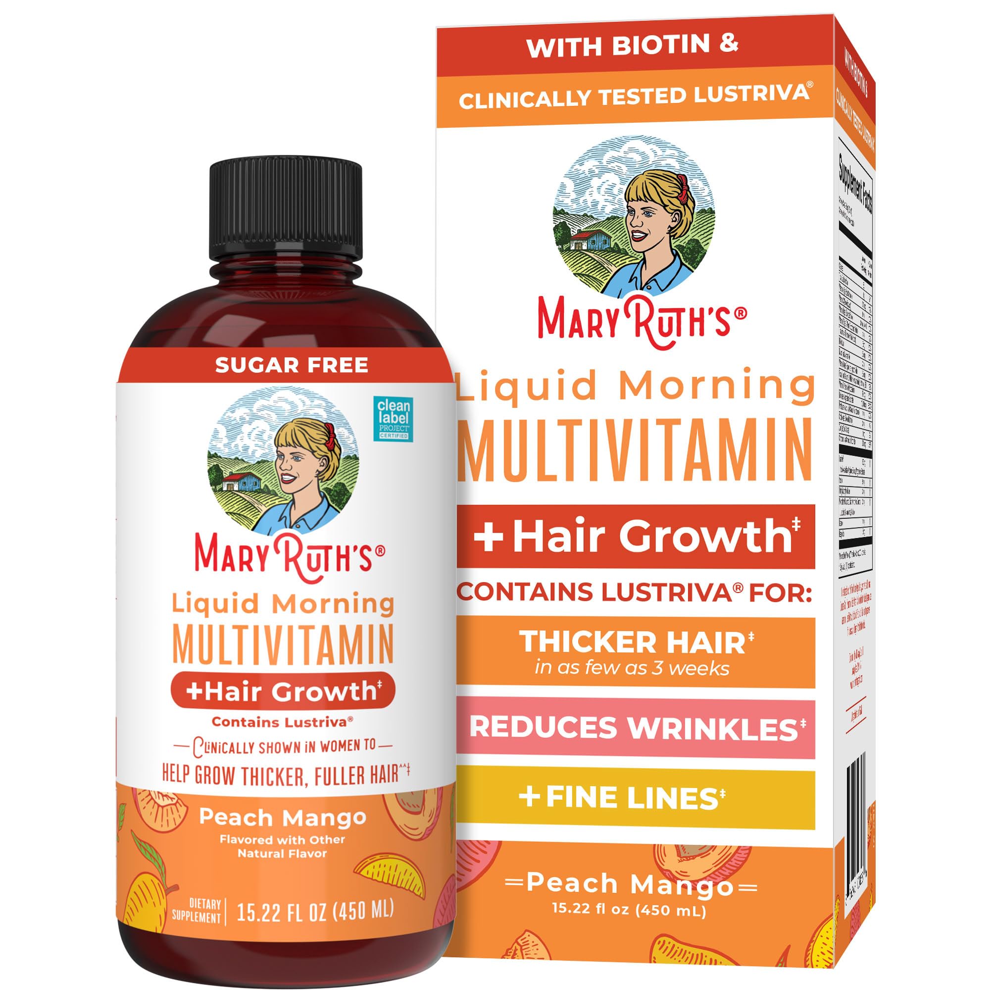 MARYRUTH S Liquid Multivitamin Hair Growth Clinically - MARYRUTH'S Official Product Imagery - 2