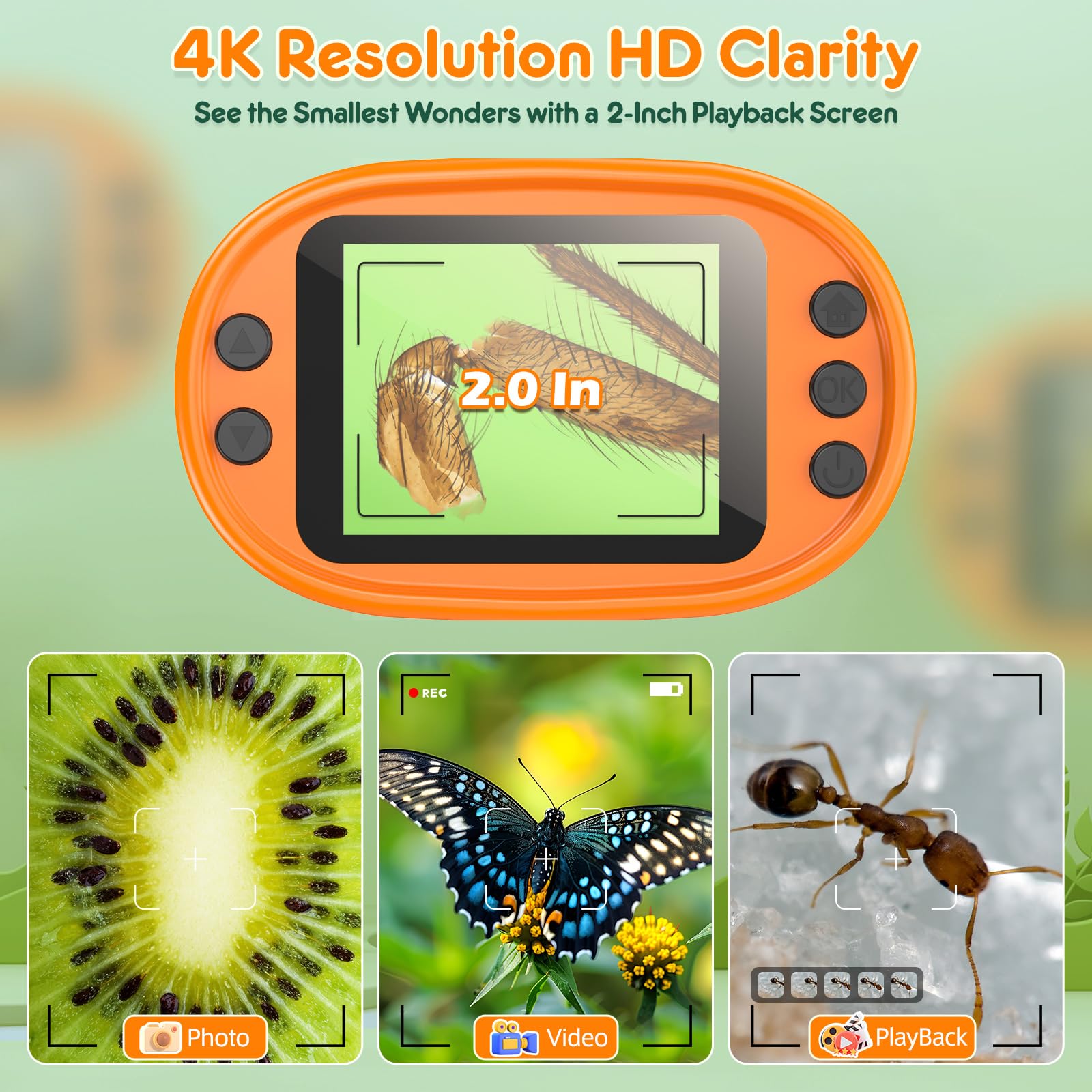 BEBANG Kids Digital Microscope STEM Toy: Complete Science Gift Ki by BEBANG - Angle View 2