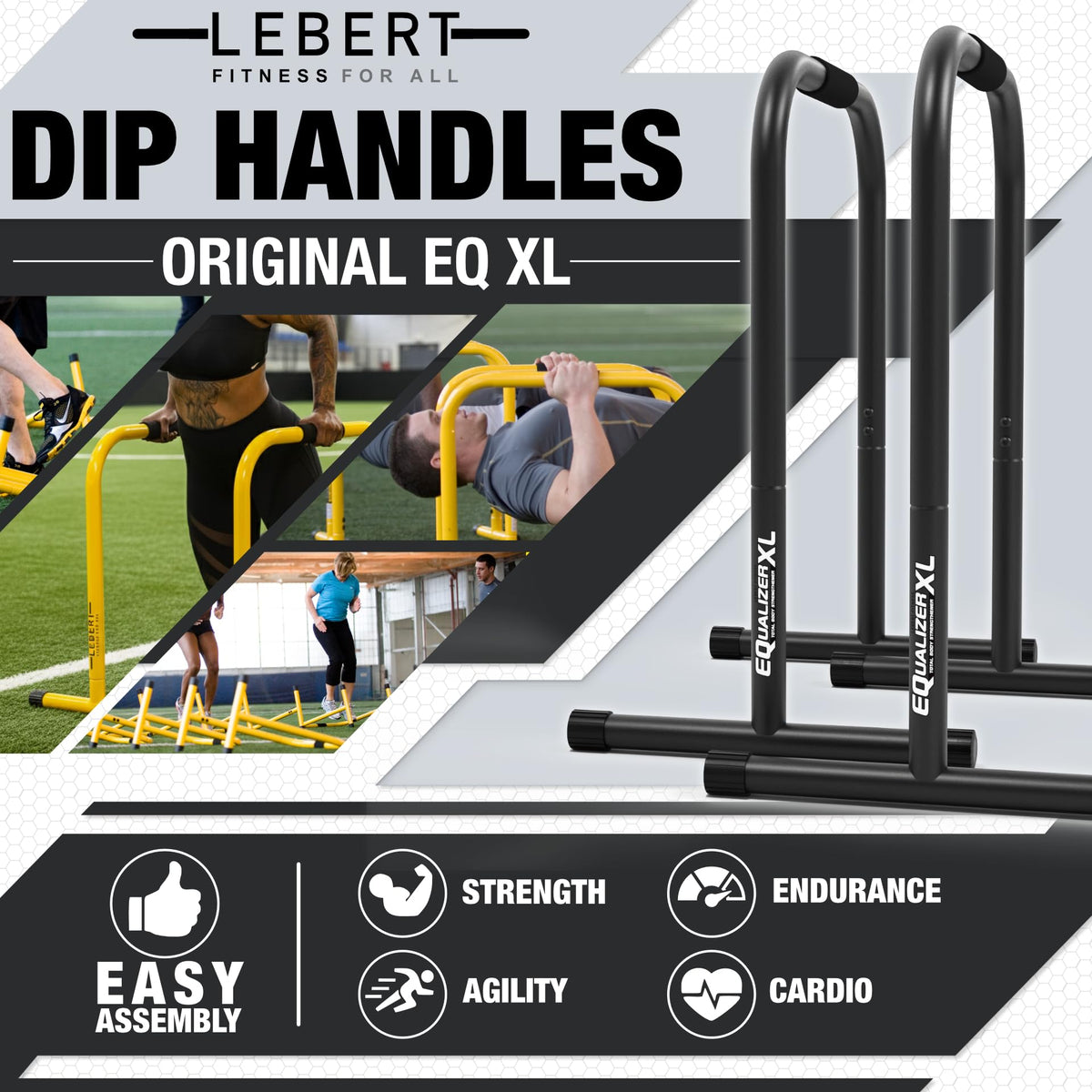 Lebert EQualizer Total Body Strengthener Dip Station - Lebert Fitness Official Imagery - 3