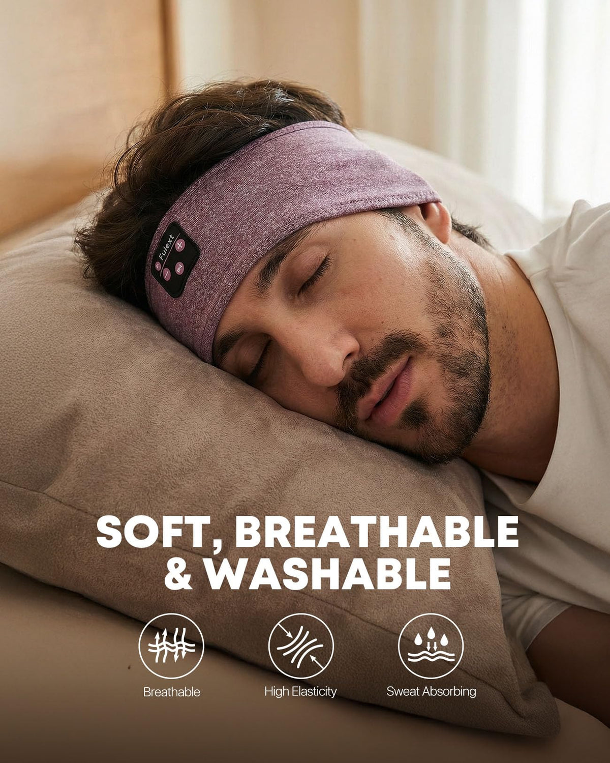 Sleep Headphones Bluetooth 5 4 Sleeping Headband Headphones - Fulext Official Imagery - 6