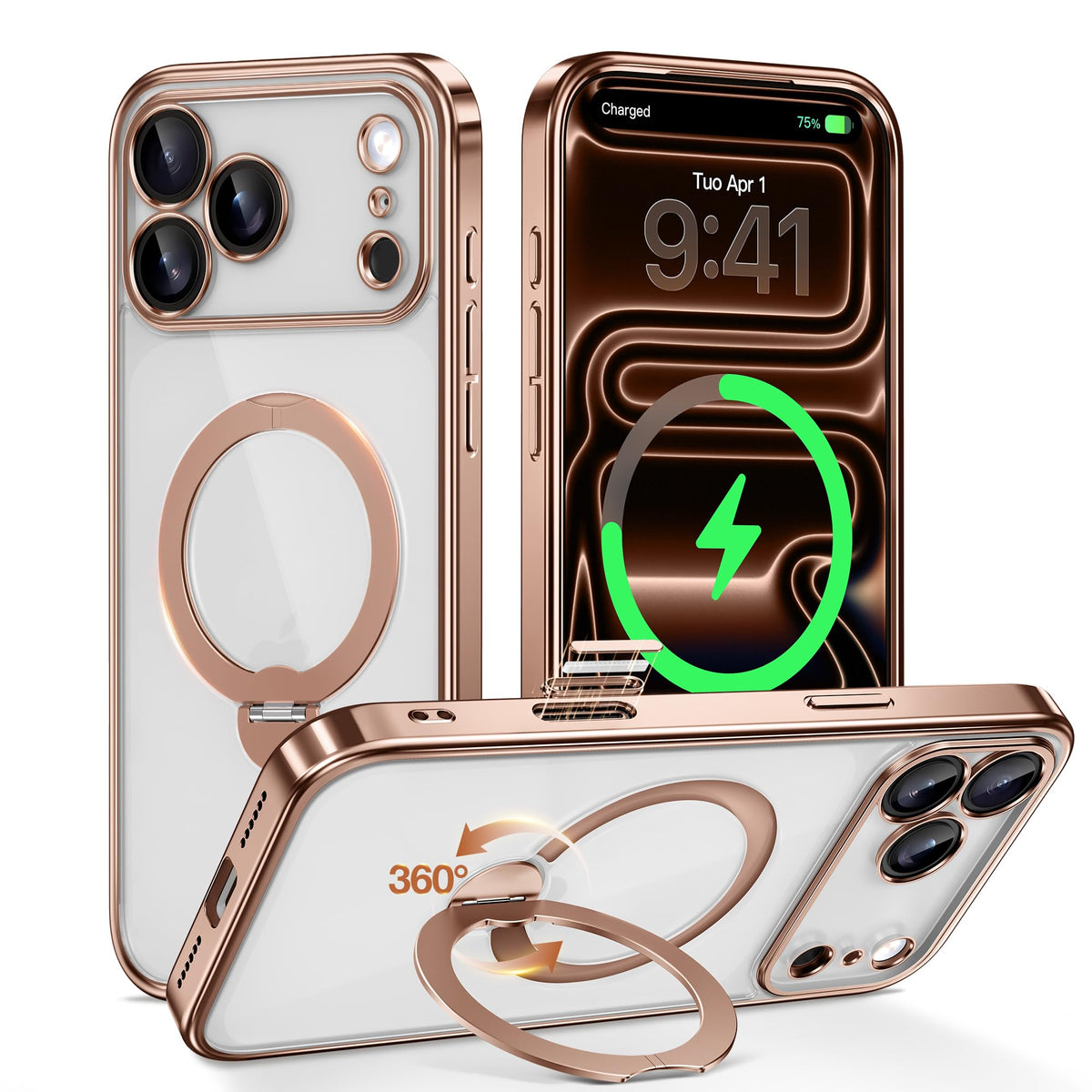 GolbinBox for iPhone 17 Pro Case with 360 Spin Magnetic - GolbinBox Official Imagery - 2