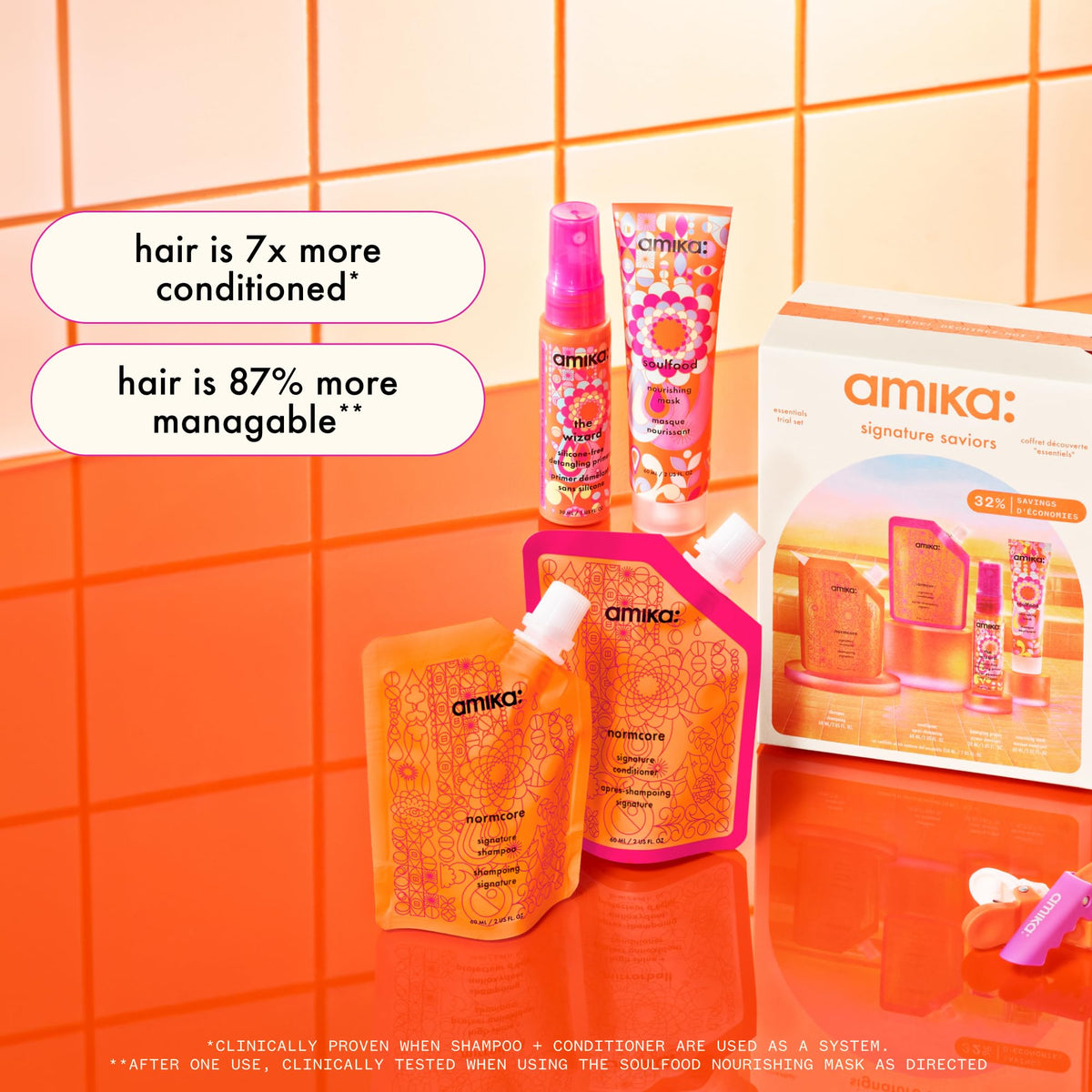 amika signature saviors essential trial set - Premium Selection Official Imagery - 4
