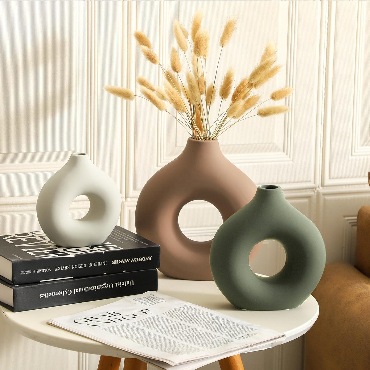 Ceramic Vase Home Table Decor - Vanselia Official Imagery - 6