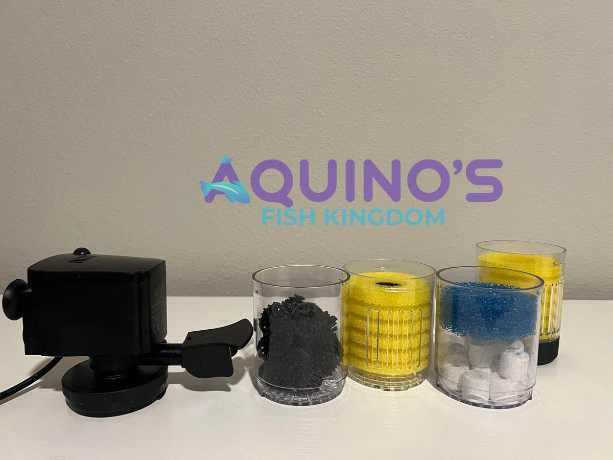 Aquarium Filter for 10 160 Gallon Tanks 320GPH Submersible - Aquinos Fish Kingdom Official Imagery - 4