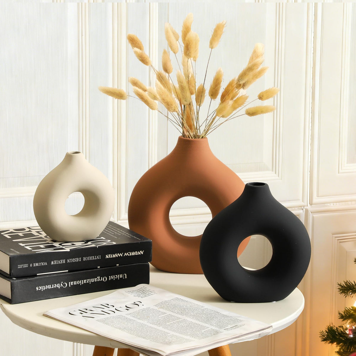 Ceramic Vase Home Table Decor - Vanselia Official Imagery - 3