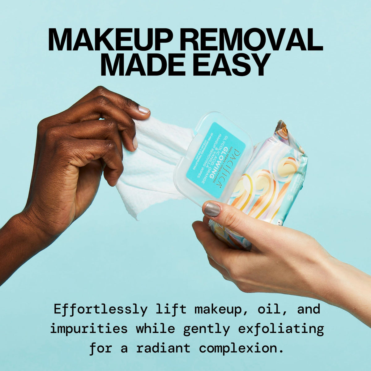 Pacifica Glowing Makeup Remover Wipes - Pacifica Official Imagery - 5