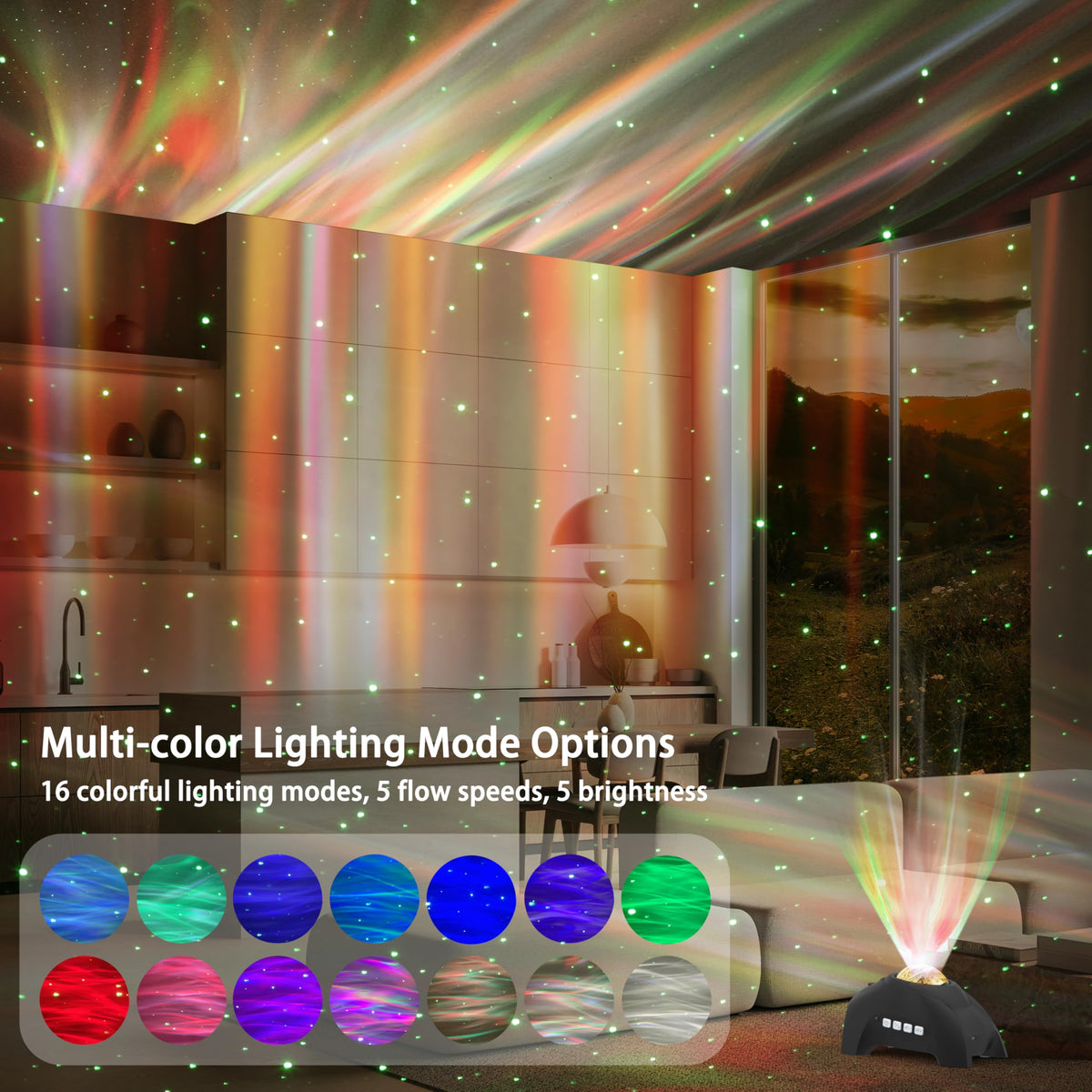 Northern Lights Aurora Projector Star Projector Music - AIRIVO Official Imagery - 3