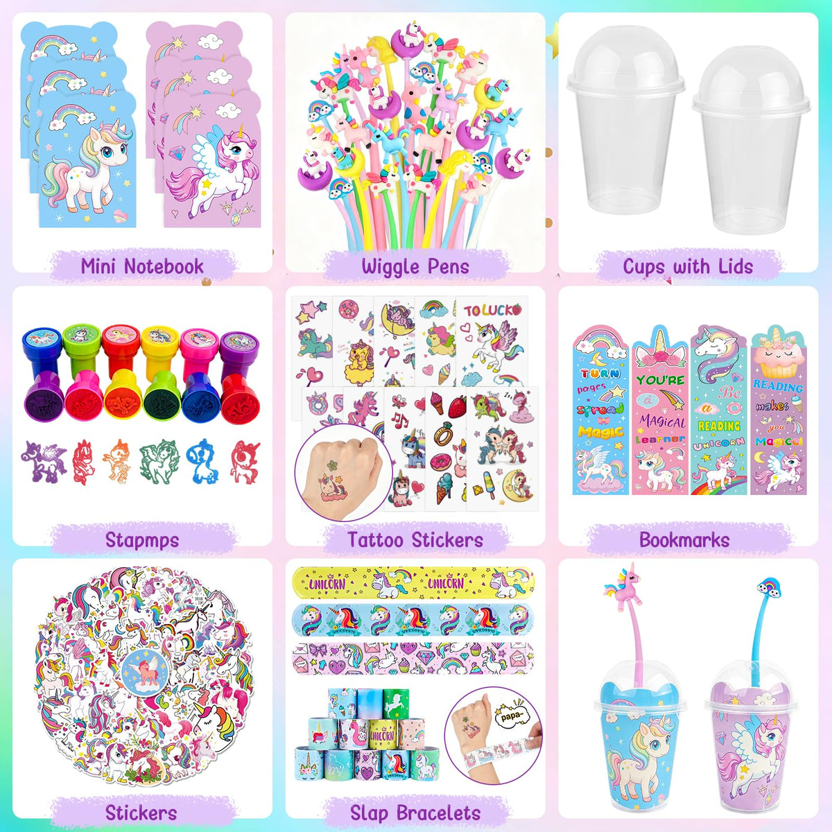 Unicorn Party Favors 24 Pack Unicorn Birthday Party Supplies - Mepmela Official Imagery - 3