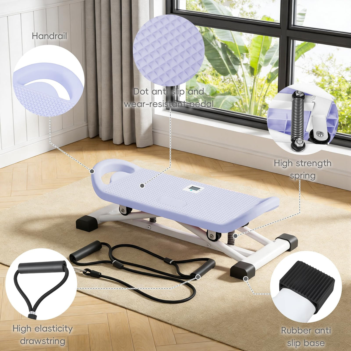 Ski Training Exercise Equipment with Bearing Pulley Balance - Wufuuoa Official Imagery - 5