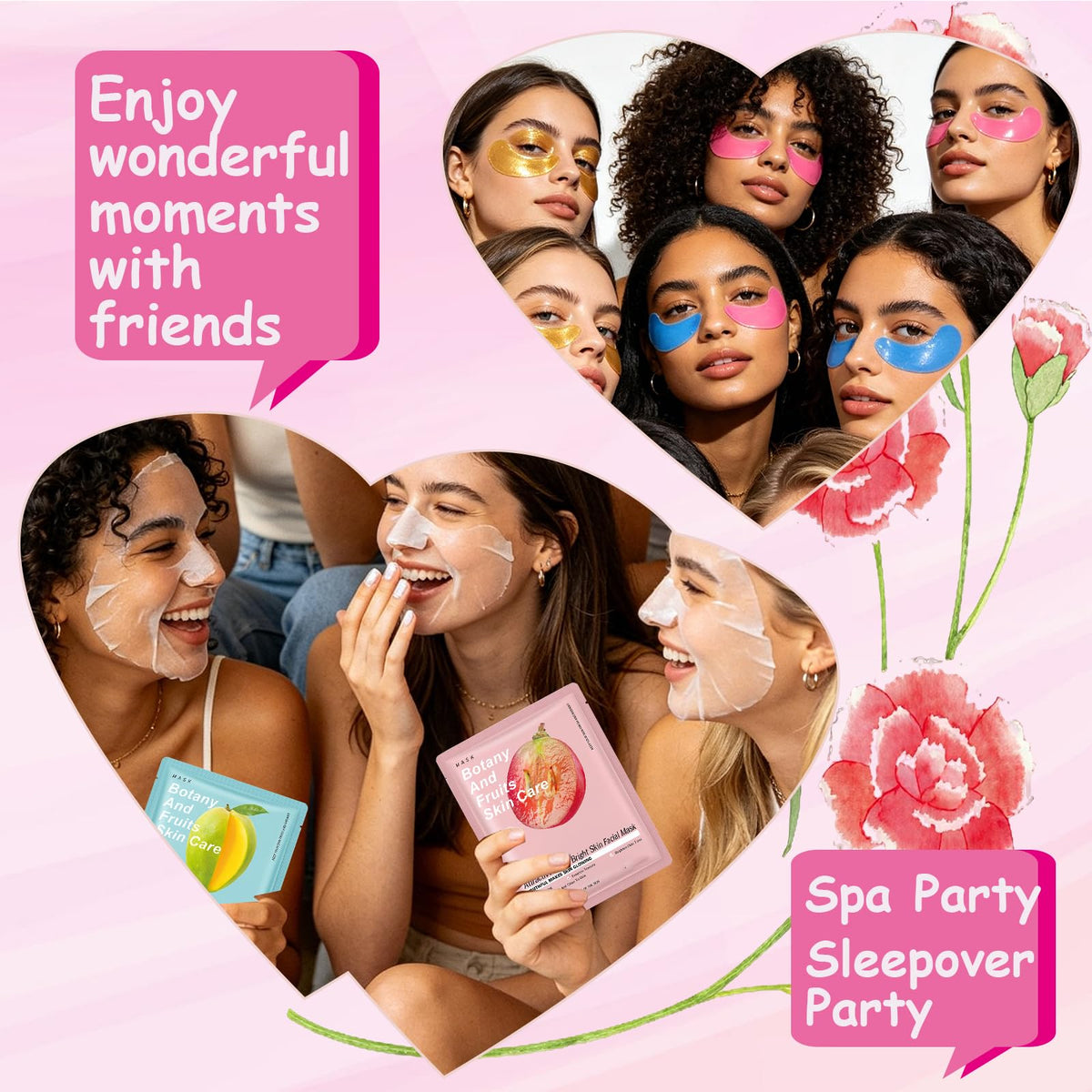 112 Pcs Spa Party Favors For Women Spa Sleepover Party - UYJ, Official Imagery - 4