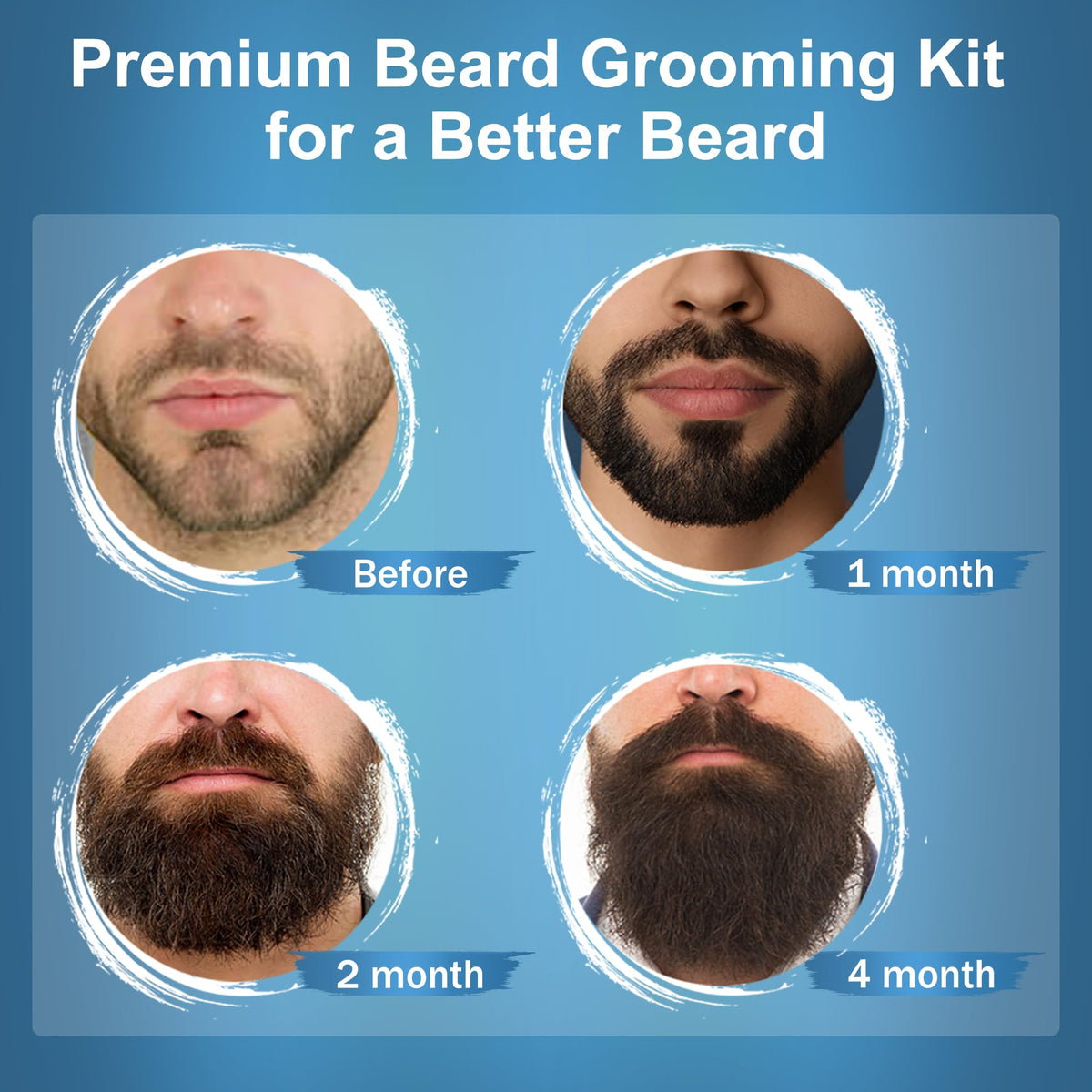 XIKEZAN Beard Kit for Men Grooming Care w Cologne Soften - XIKEZAN Official Imagery - 3