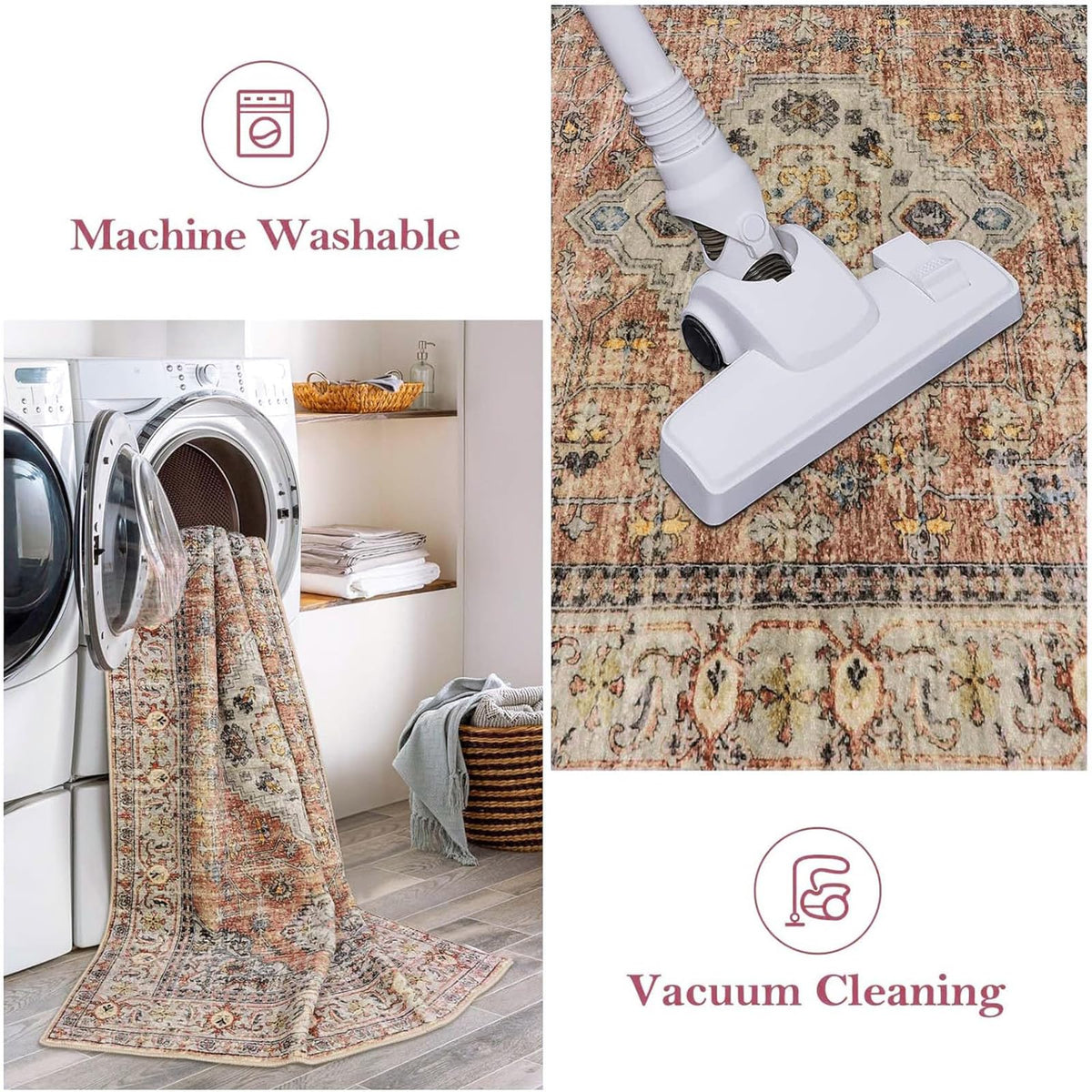 Lahome Oriental Kitchen Runner Rug Non Slip 2x8 Runners for - Lahome Official Imagery - 6