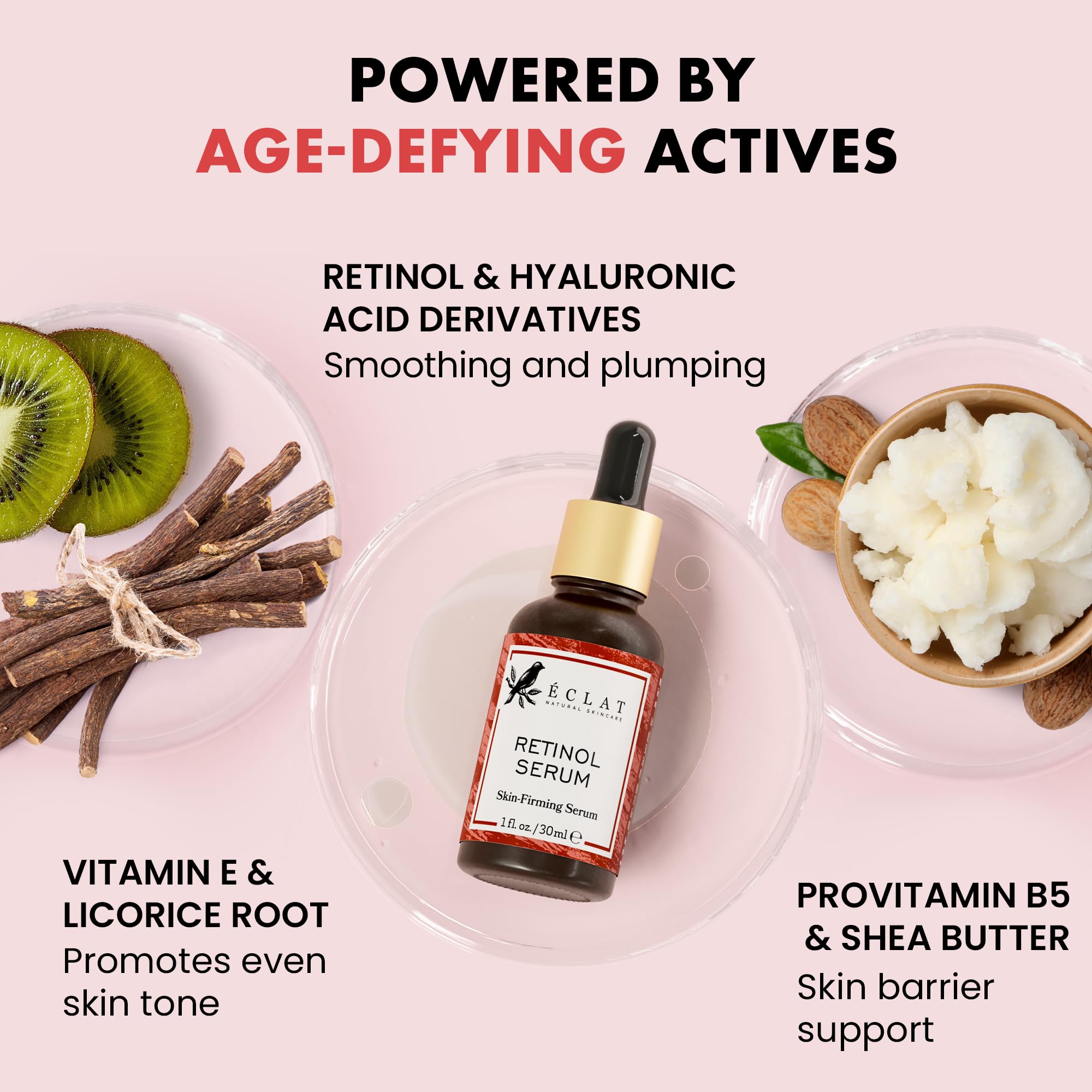 Eclat Skincare Renewing Retinol Serum for Face - Anti Aging Serum with - Eclat Skincare Official Product View 3