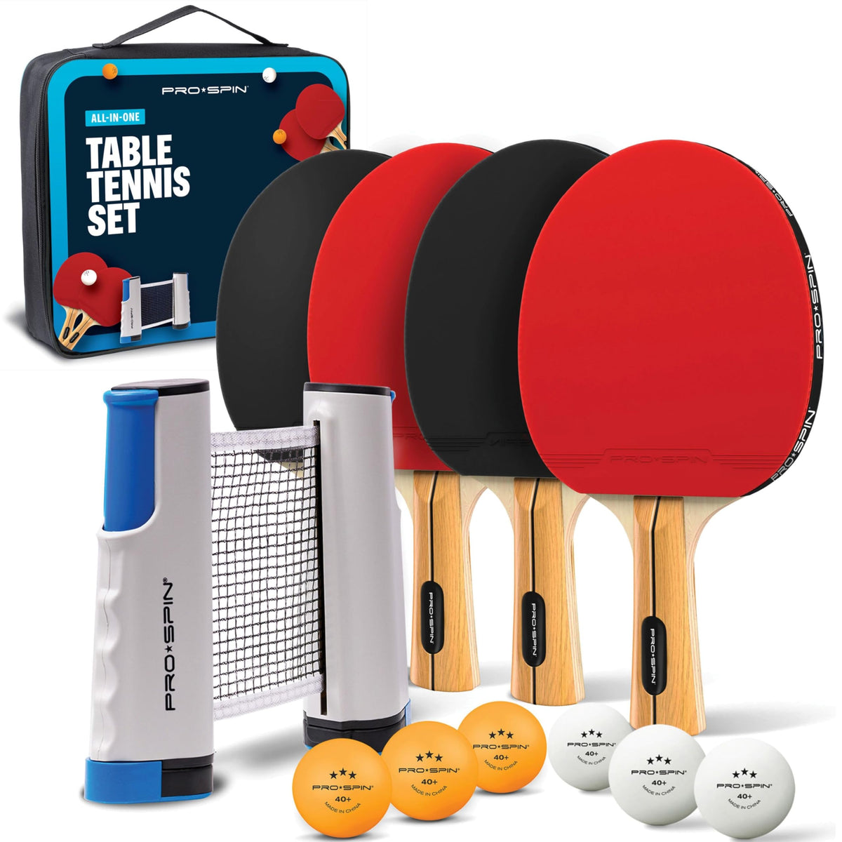 PRO SPIN Portable Ping Pong Set with Retractable Ping Pong - PRO-SPIN Official Imagery - 2