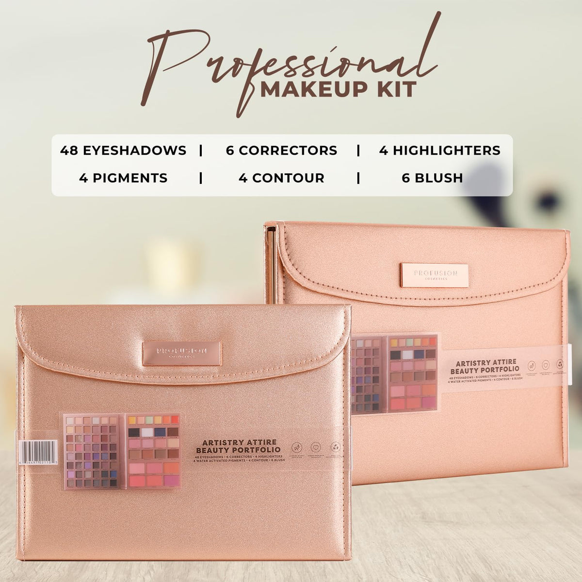 Profusion Cosmetics Artistry Attire 72 PC All in One Makeup - Profusion Cosmetics Official Imagery - 7