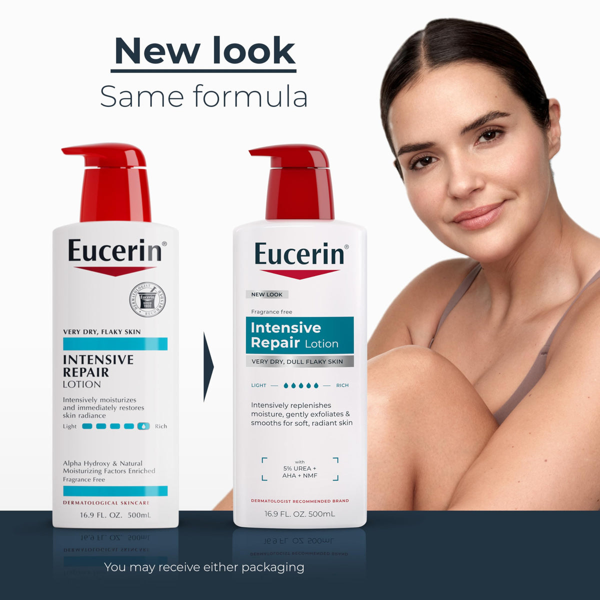 Eucerin Intensive Repair Body Lotion with Urea AHA and NMF - Eucerin Official Product Imagery - 3