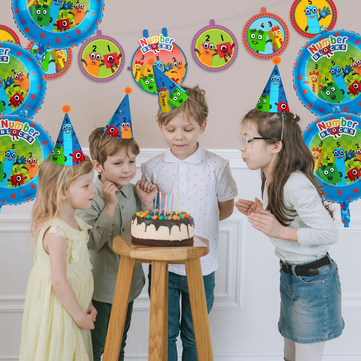 Numberblocks Party Supplies Kit 31 Piece Birthday Party Set - Mighty Mojo Official Imagery - 7