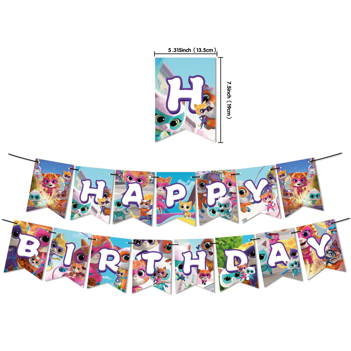 Super Cat Birthday Supplies 41pcs Cartoon Movie Party - Lamden Official Imagery - 5