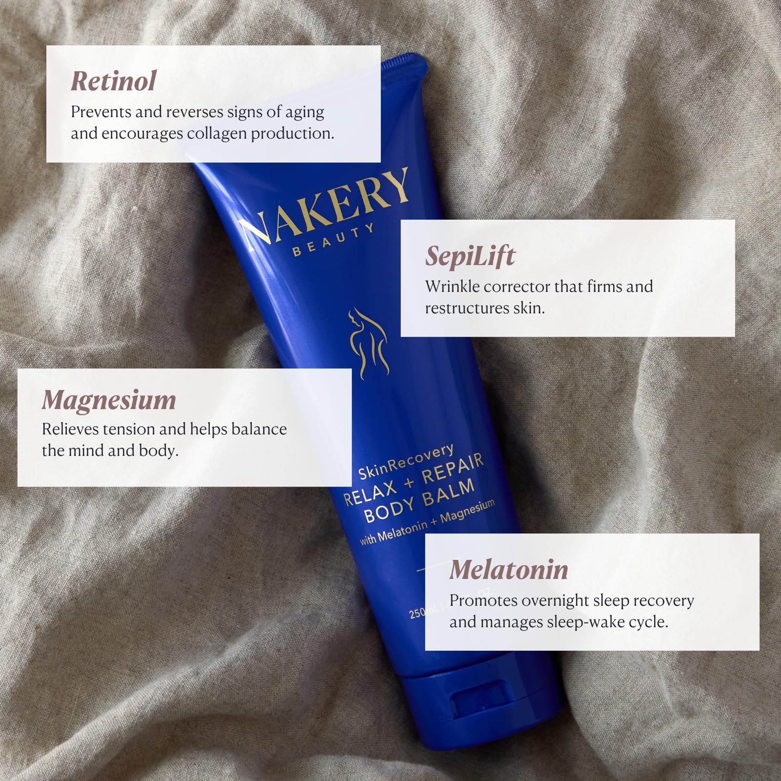Nakery Beauty Relax + Repair Body Balm 250mL