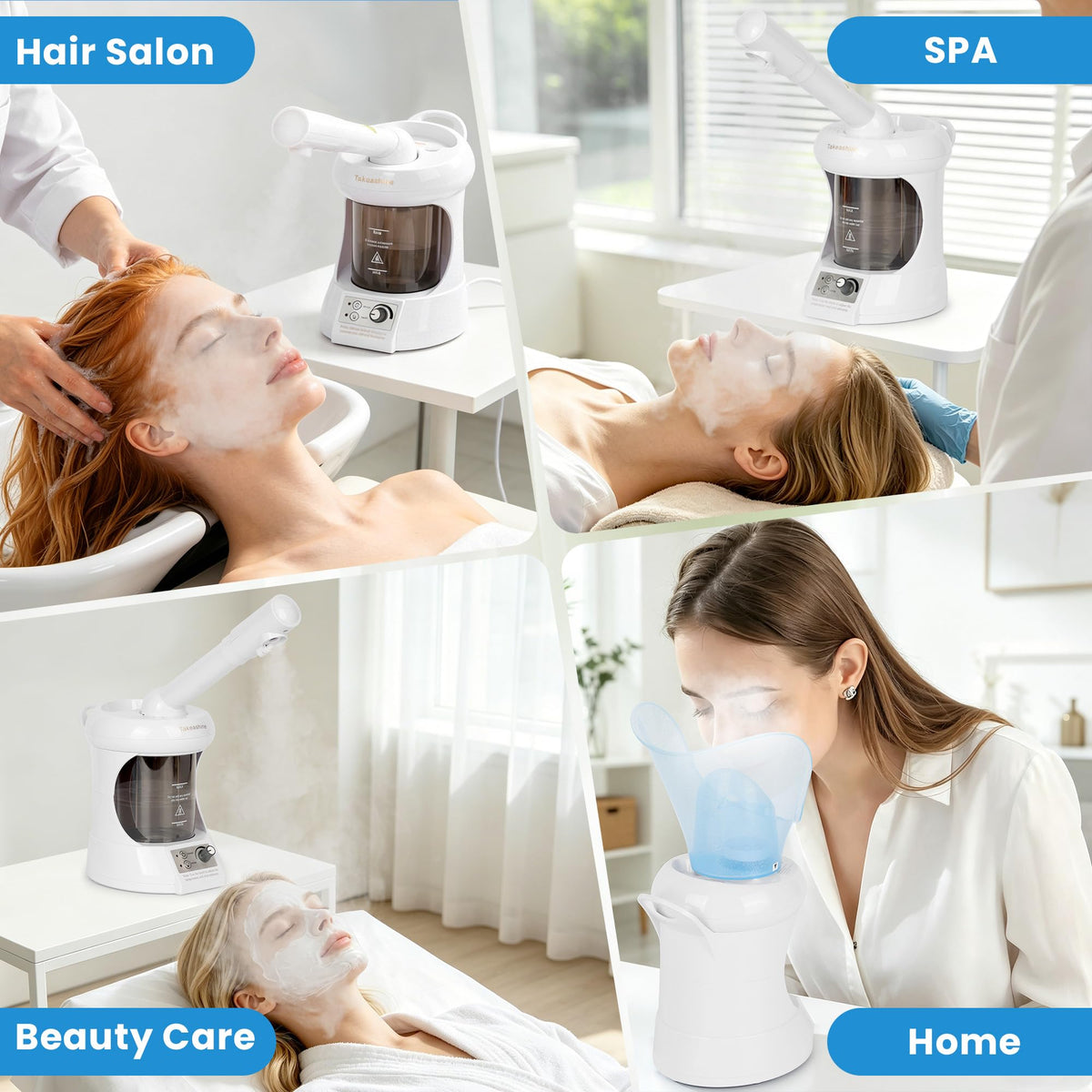 2 in 1 Nasal Steamer Nano Ionic Facial Steamer with - Takeashine Official Imagery - 7