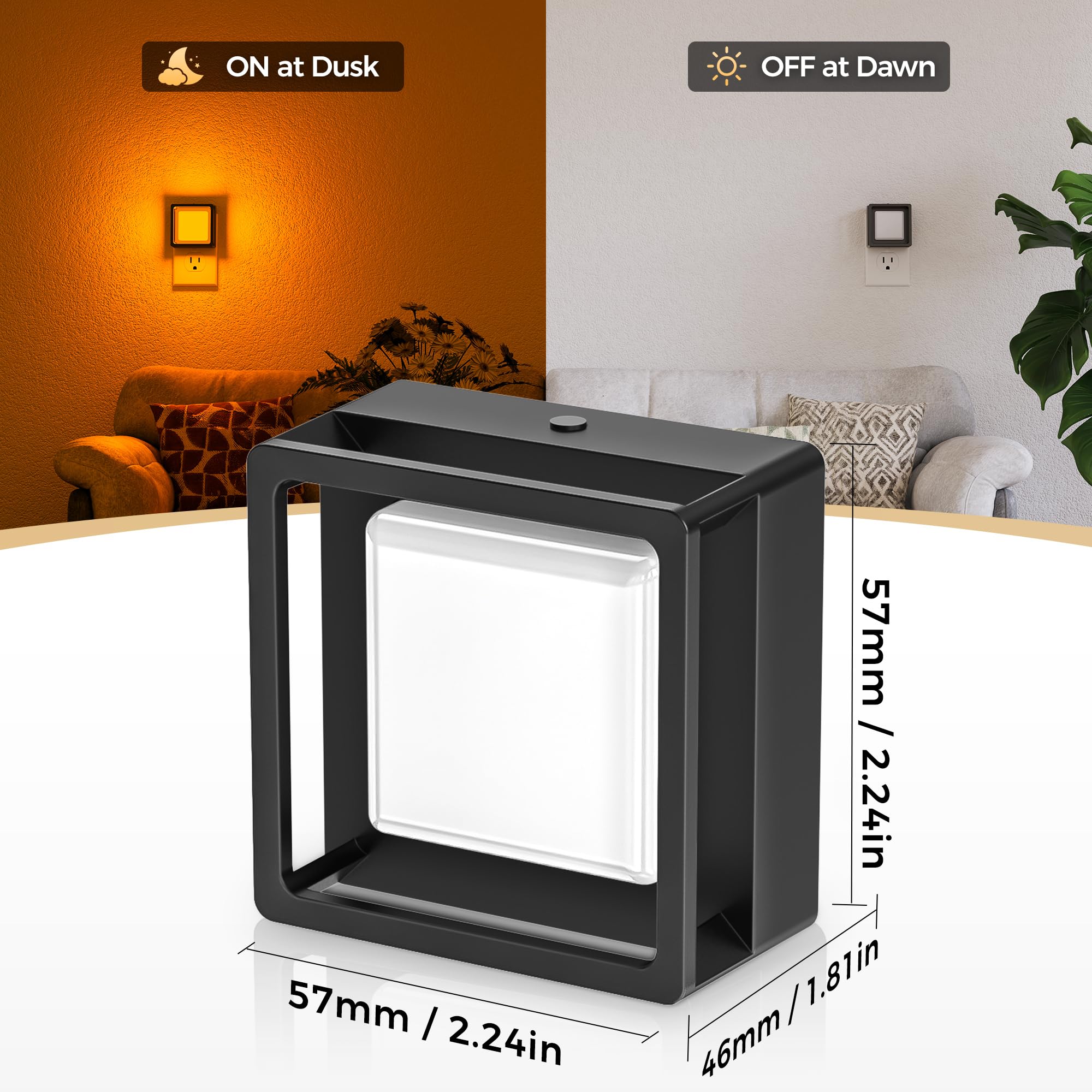 DORESshop LED Night Light,Night Lights Plug Into Wall  ,3CCT - DORESshop Official Product View 4