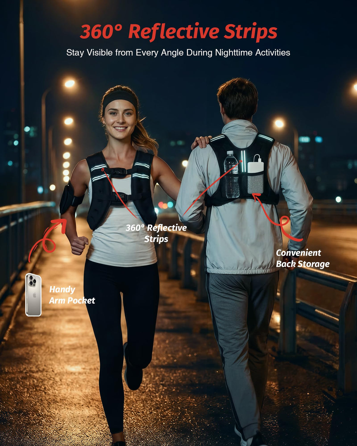 ZELUS Weighted Vest 6lb 8lb 12lb 16lb 20lb 25lb 30lb Weight - ZELUS Official Imagery - 7