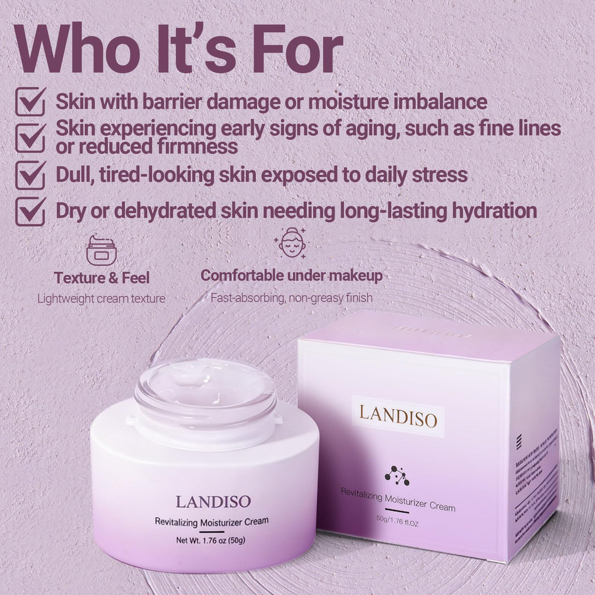NAD Bifida Peptide Anti Aging Moisturizer - LANDISO Official Imagery - 3