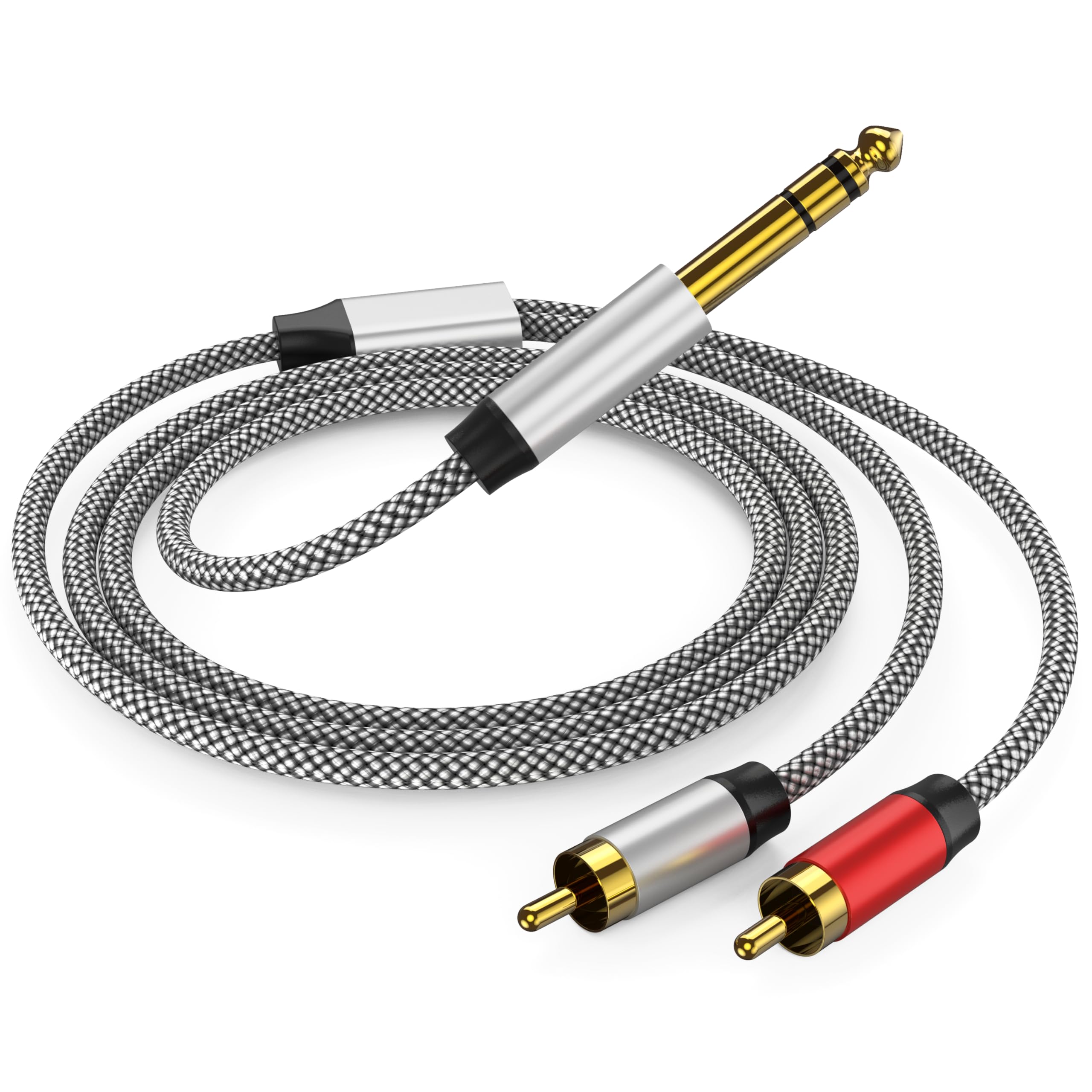 PPTVC 3.5mm to 2RCA Audio Cable 3ft, Auxiliary Adapter,Stereo Spl by PPTVC - Angle View 9