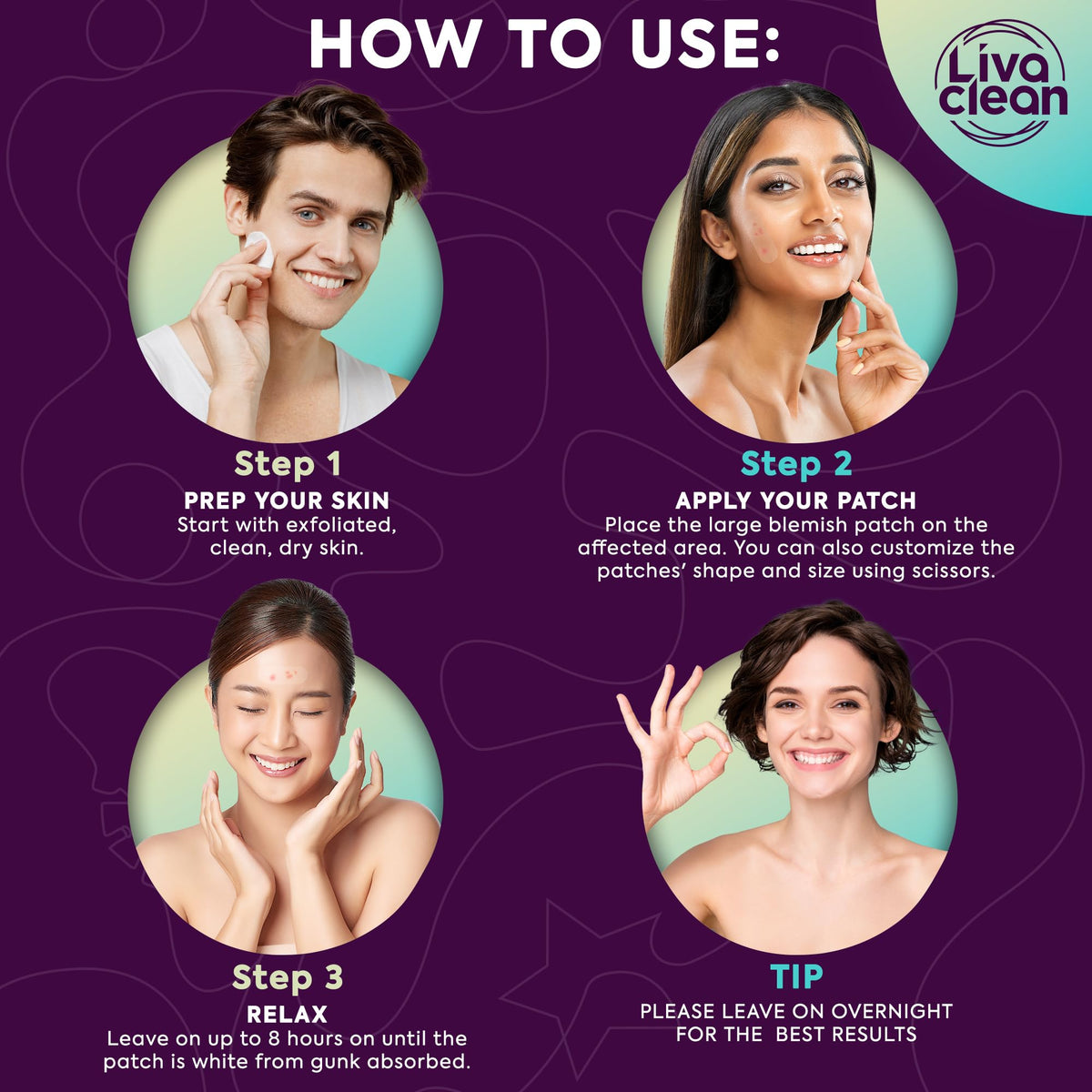 LivaClean LC Large Hydrocolloid Acne Patches - LivaClean Official Imagery - 4