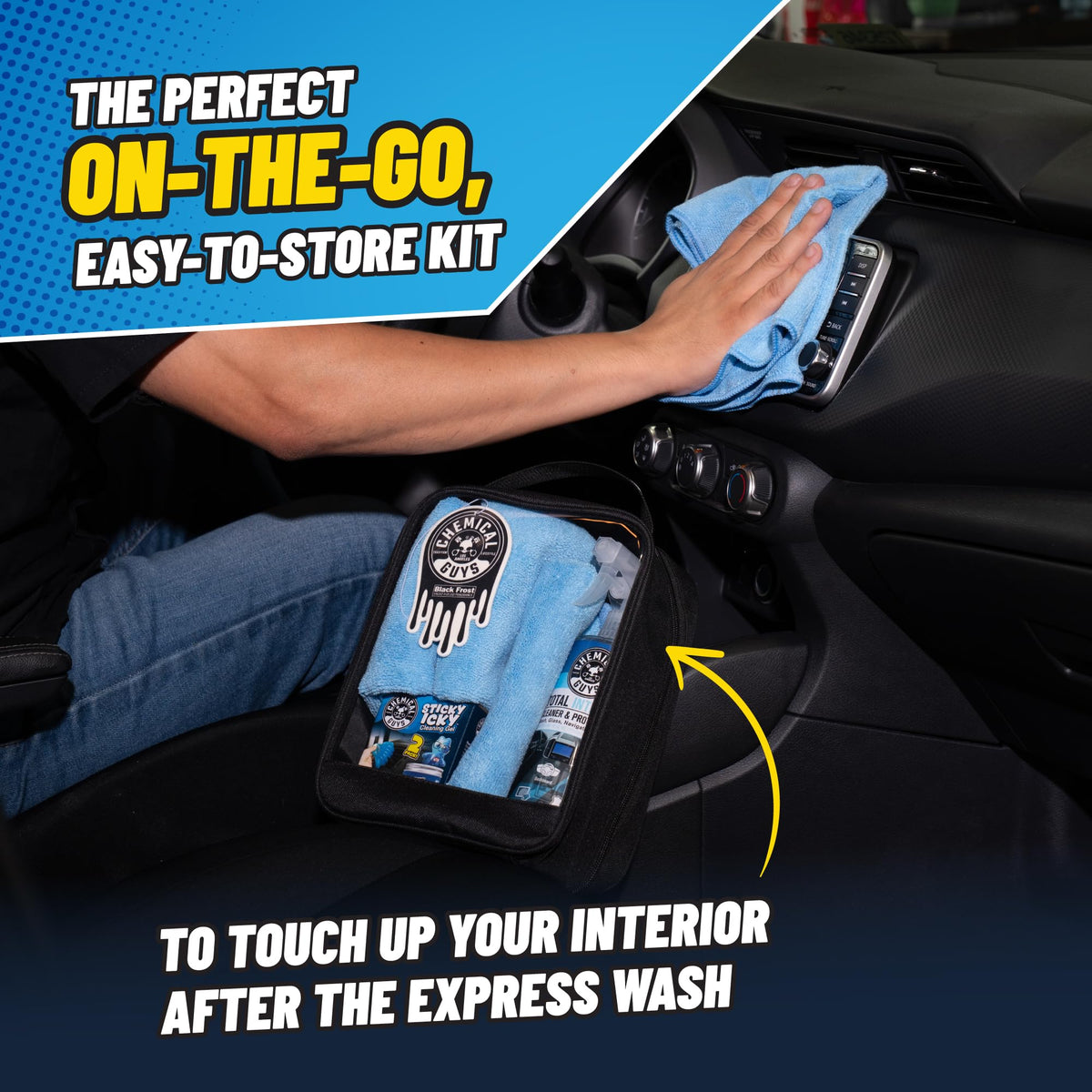 Chemical Guys Interior On the Go Car Wash Kit Cleaners - Chemical Guys Official Imagery - 4