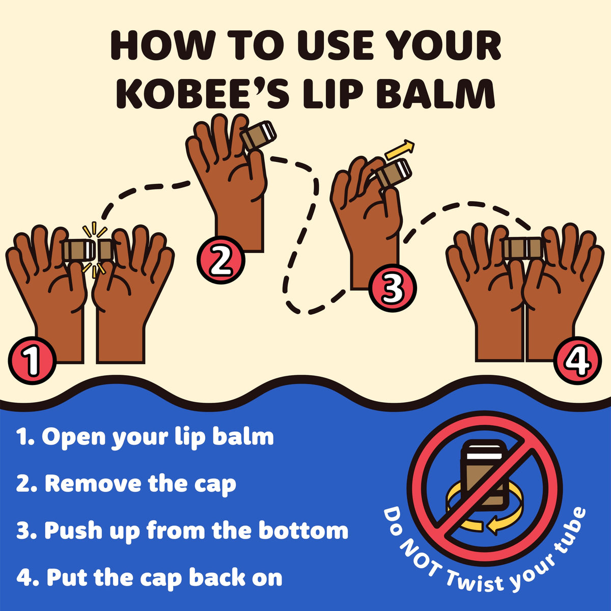 Kobeesco Fruit Flavors 4 pack Lip Balm Lip Moisturizer Lip - KOBEE'S ALL NATURAL. HANDMADE. LIP BALM. Official Imagery - 8