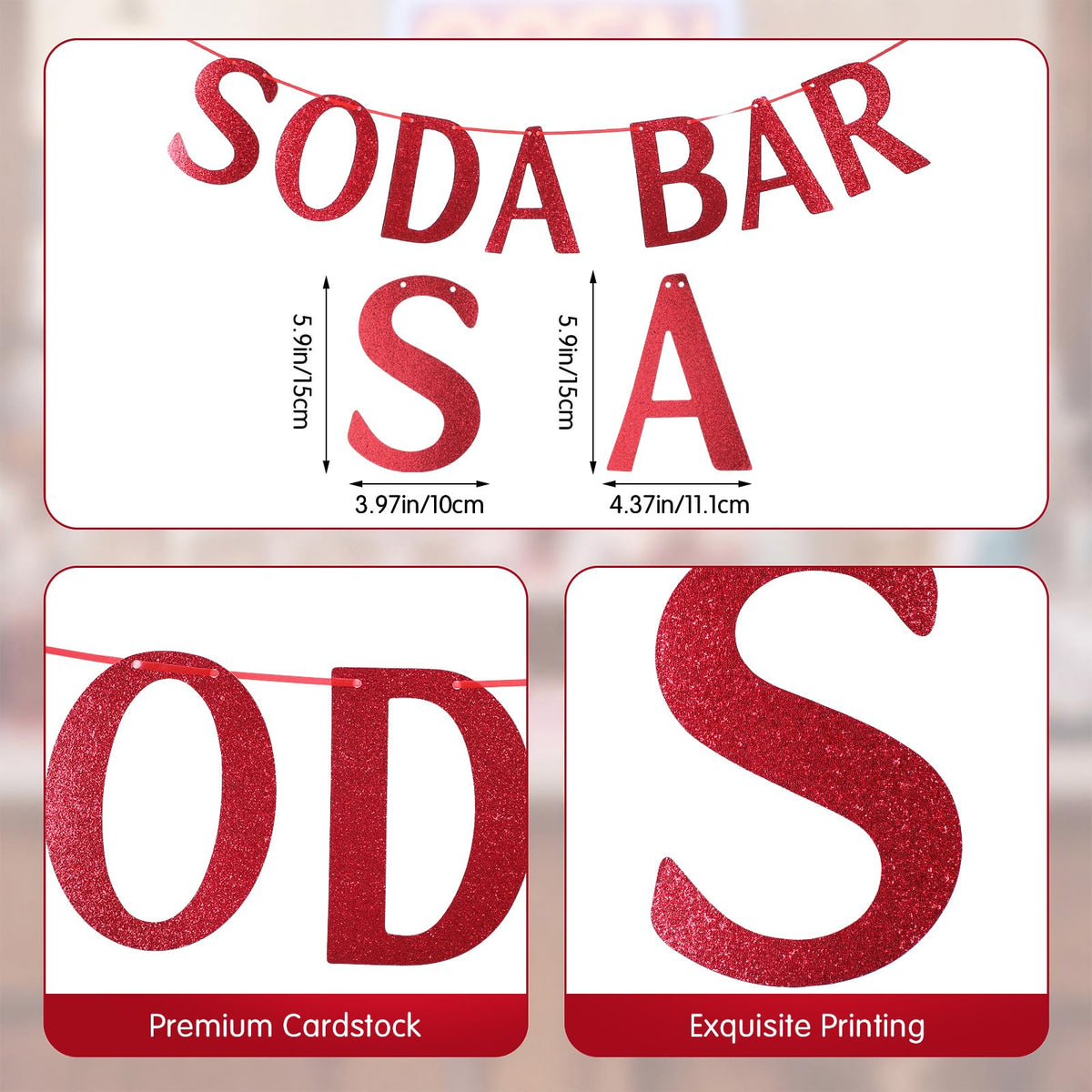 Soda Bar Party Supplies Set 50 Set 12oz Disposable Clear - Thenshop Official Imagery - 4