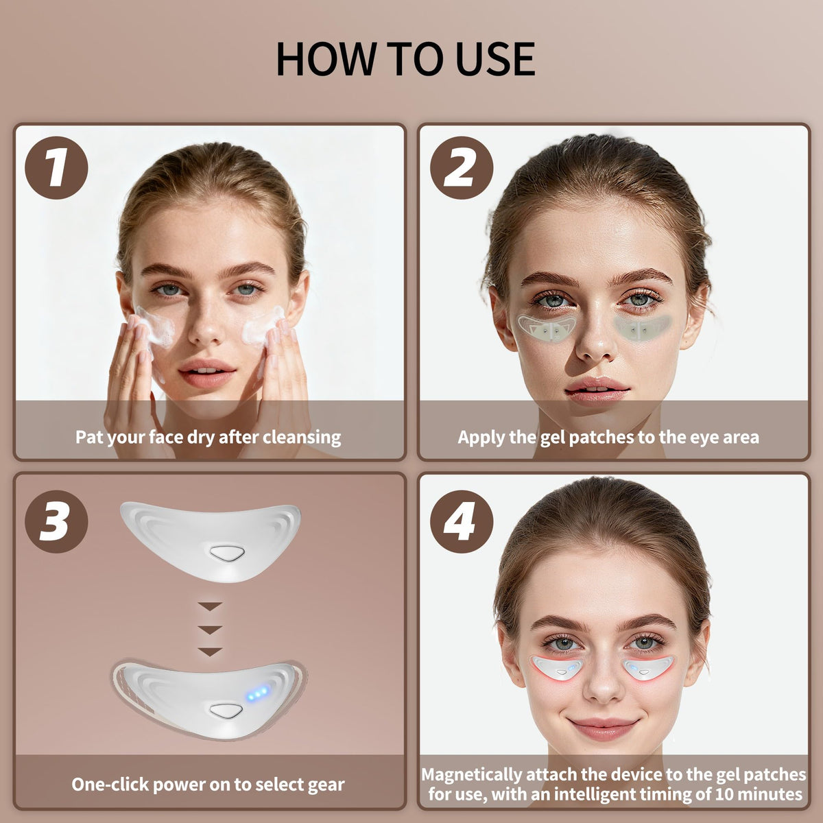 Under Eye Mask Gel Under Eye Patches Under Eye Massager for - OGGRXOR Official Imagery - 8