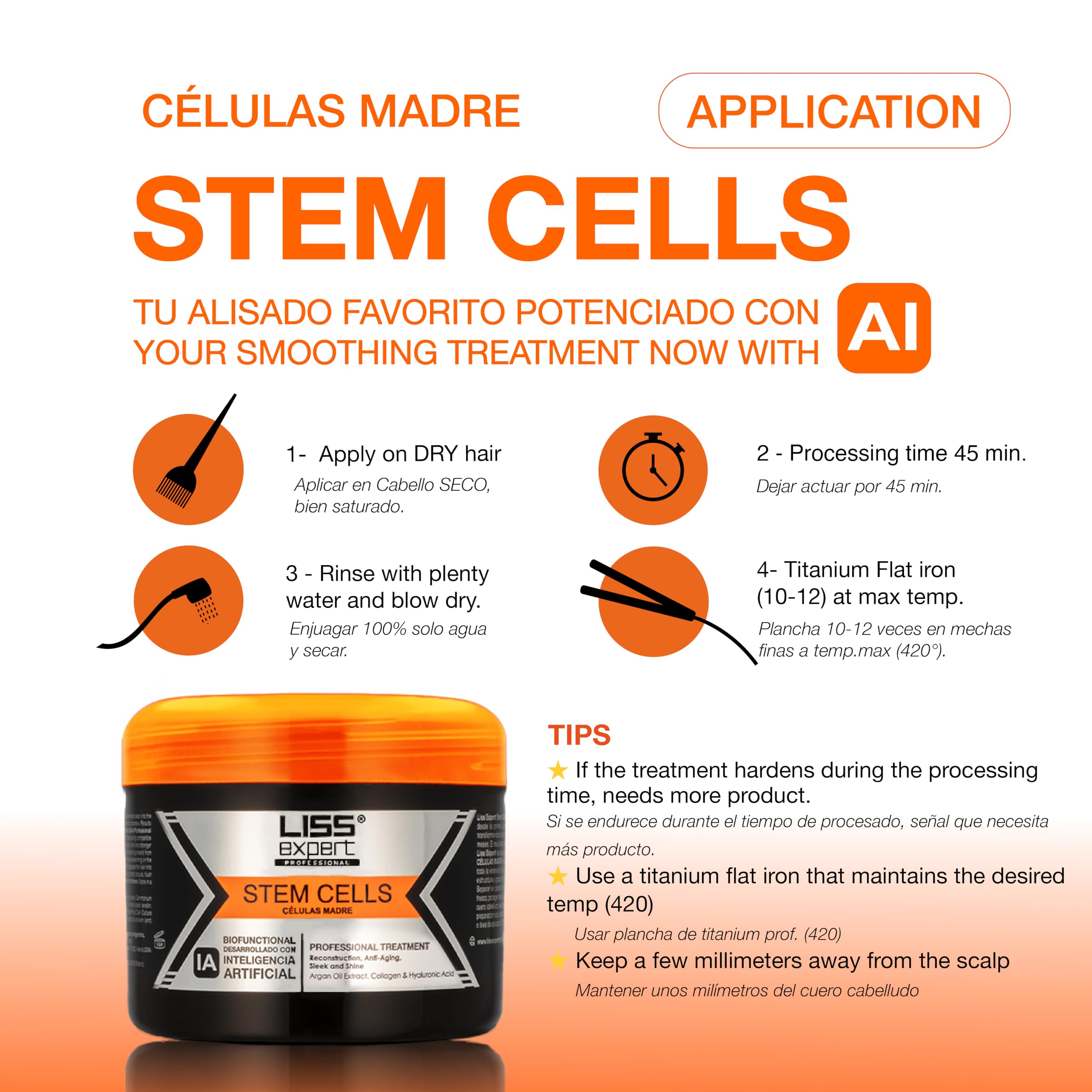 Liss Expert Professional Liss Expert Stem Cells Smoothing Treatment – Organic - Liss Expert Professional Official Product View 5