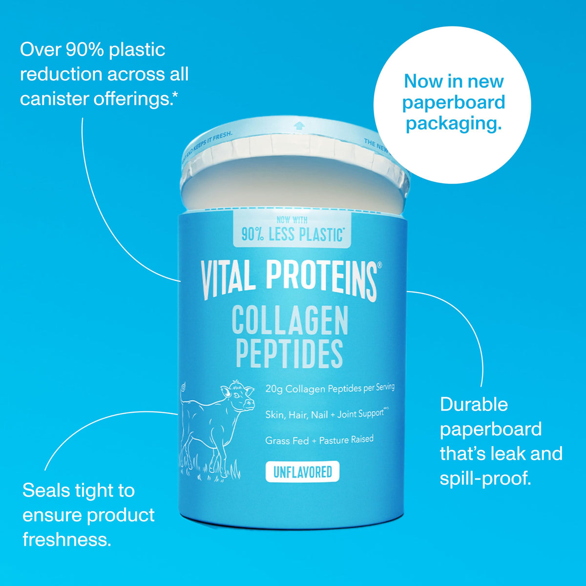 Vital Proteins Collagen Peptides Powder Unflavored 14 3oz - Vital Proteins Official Imagery - 4
