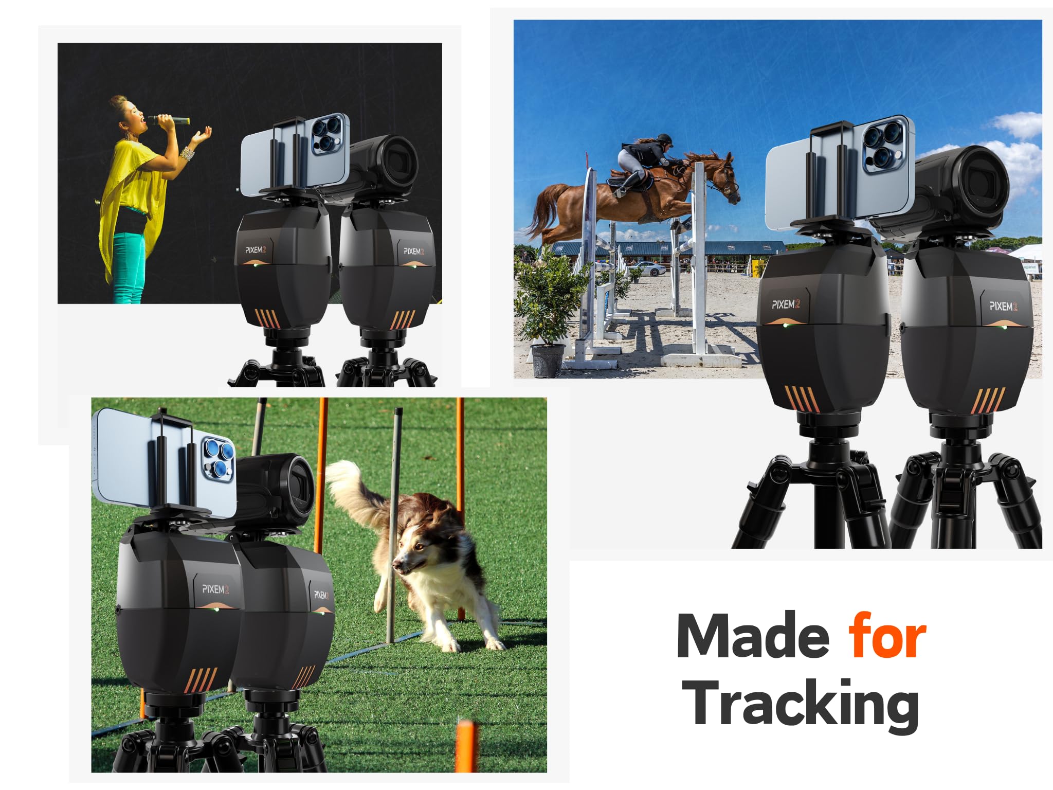 MOVE'N SEE PIXEM 2 Robot Incl. Tripod LITE | Horse Track Pack | Auto F - View 3