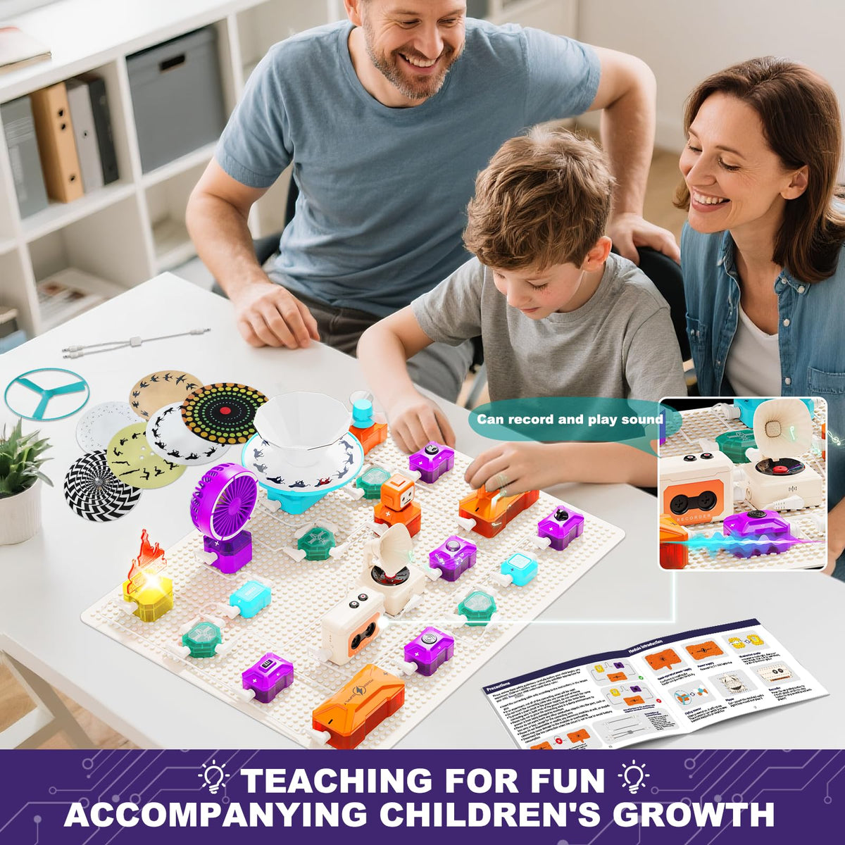 VATOS Science Circuit for Kids Ages 6 12 68PCS Electronics - VATOS Official Imagery - 7