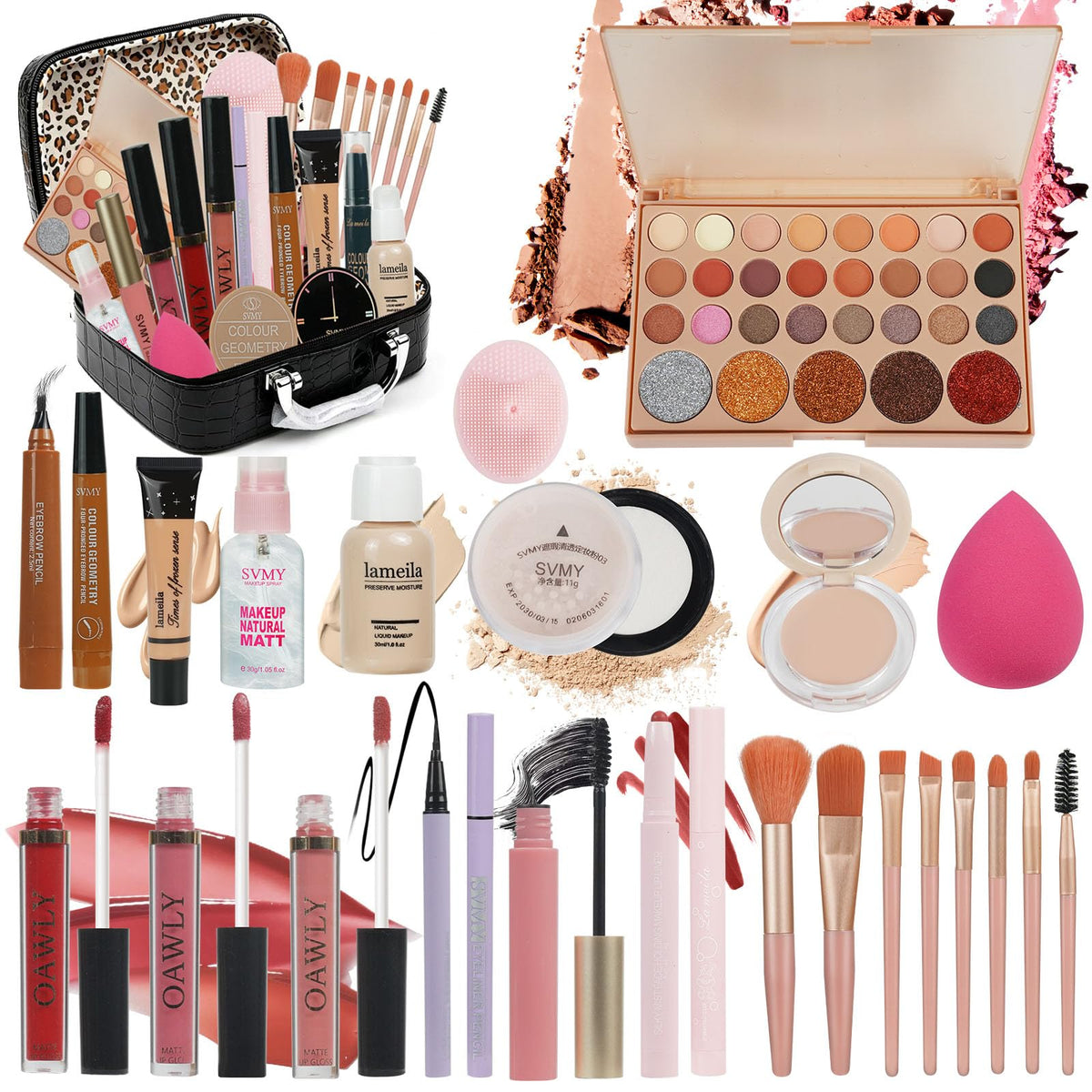 All in One Makeup Kit Professional 40 Color Eyeshadow - OAWLY Official Imagery - 2