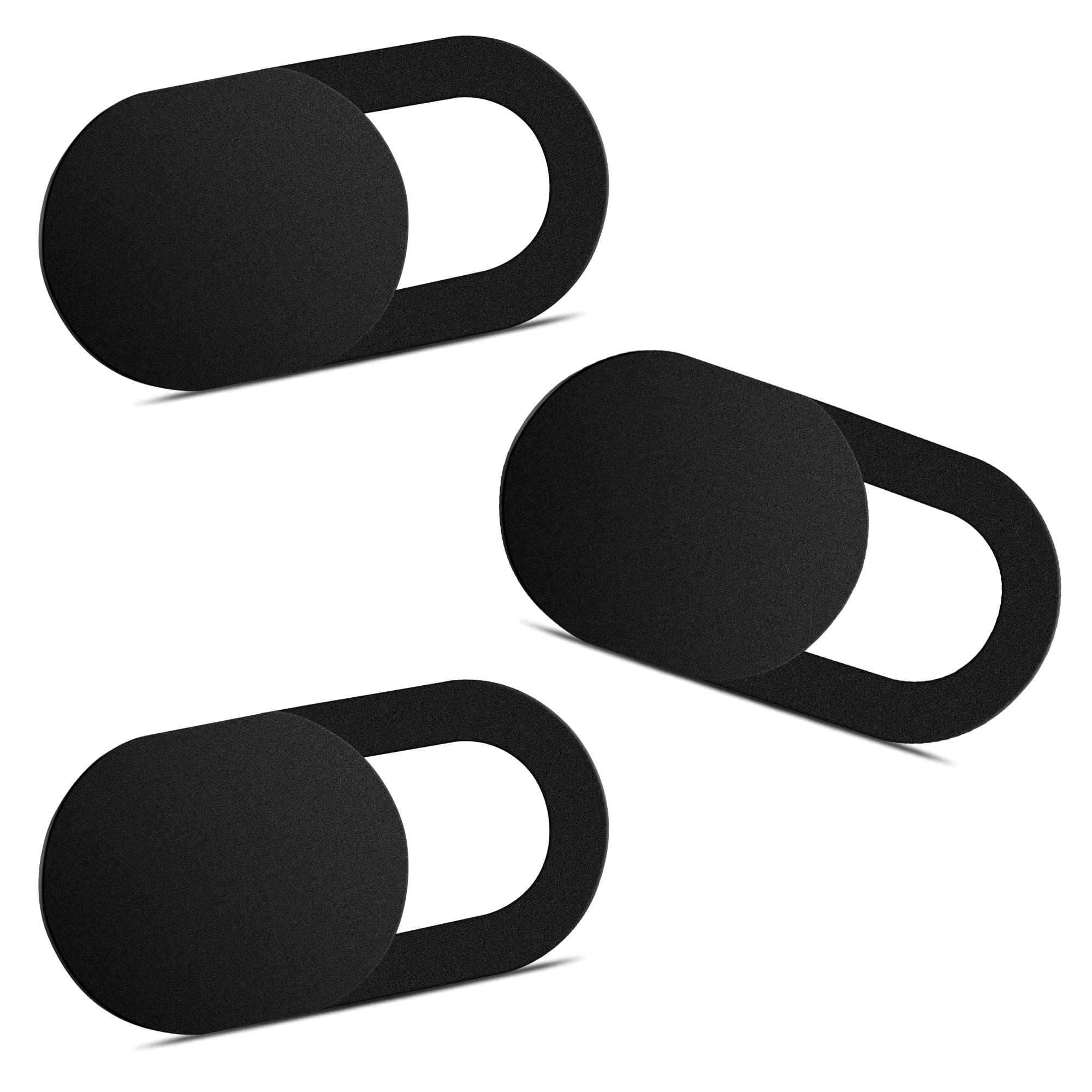 Yilador webcam cover slide in black for laptops, iPhone, iPad, MacBook, and PC, ultra-thin 0.03 inch privacy camera blocker
