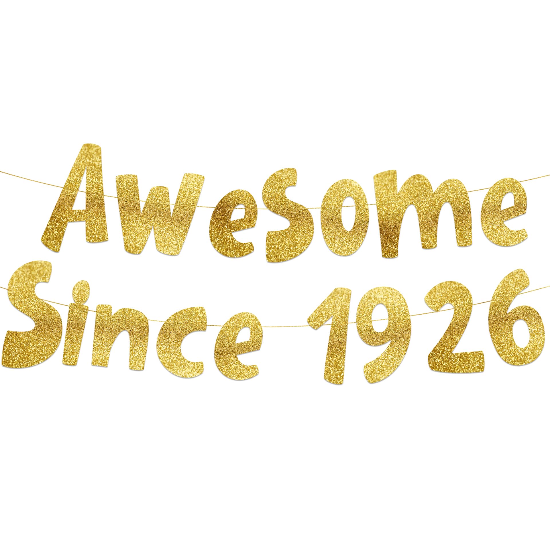 Sterling James Co. Pre-Strung Awesome Since 1926 Gold Glitter Ban - Sterling James Co. Official Product View 1