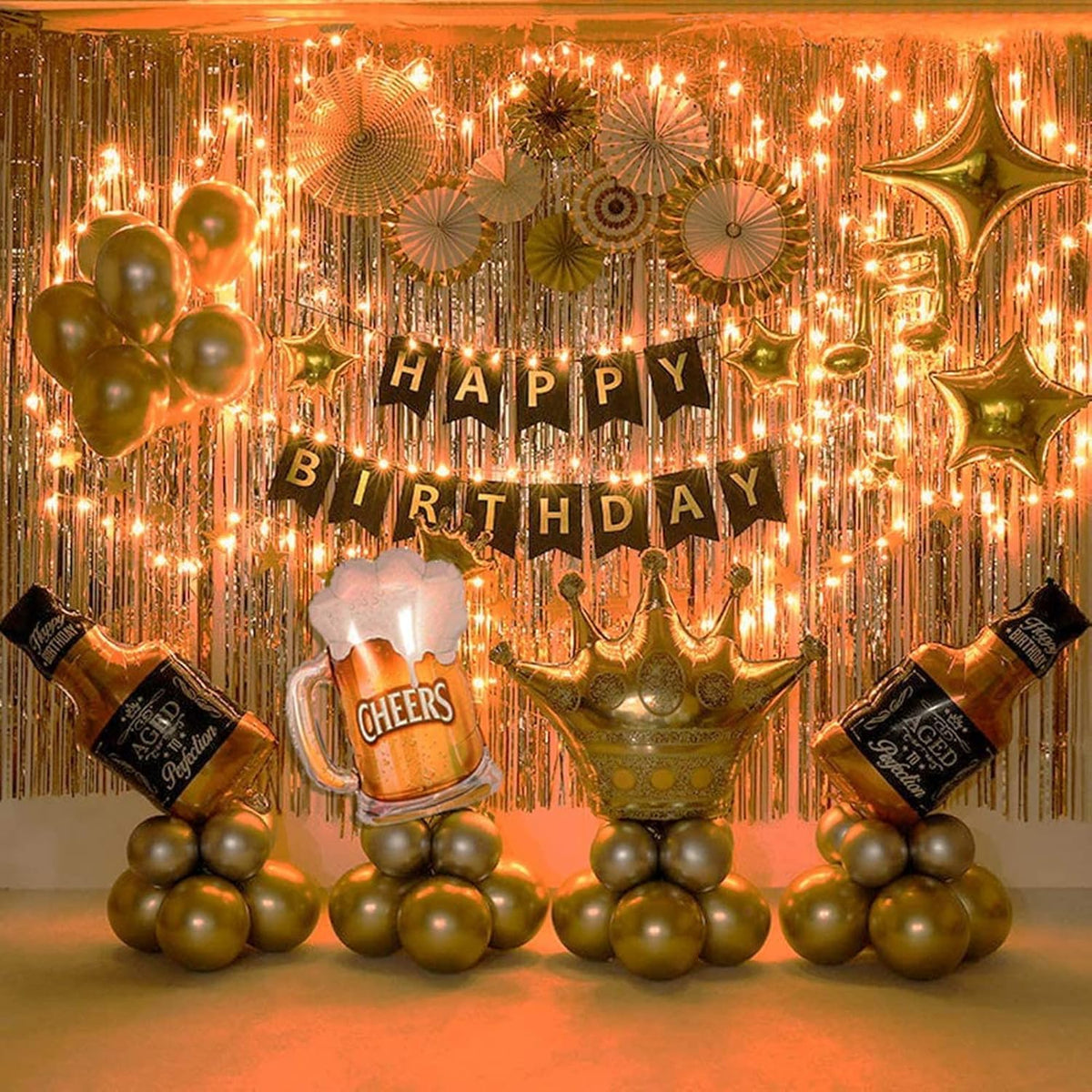 Birthday Party Decorations for Men Women Whiskey Party - GoGoGoodie Official Imagery - 2