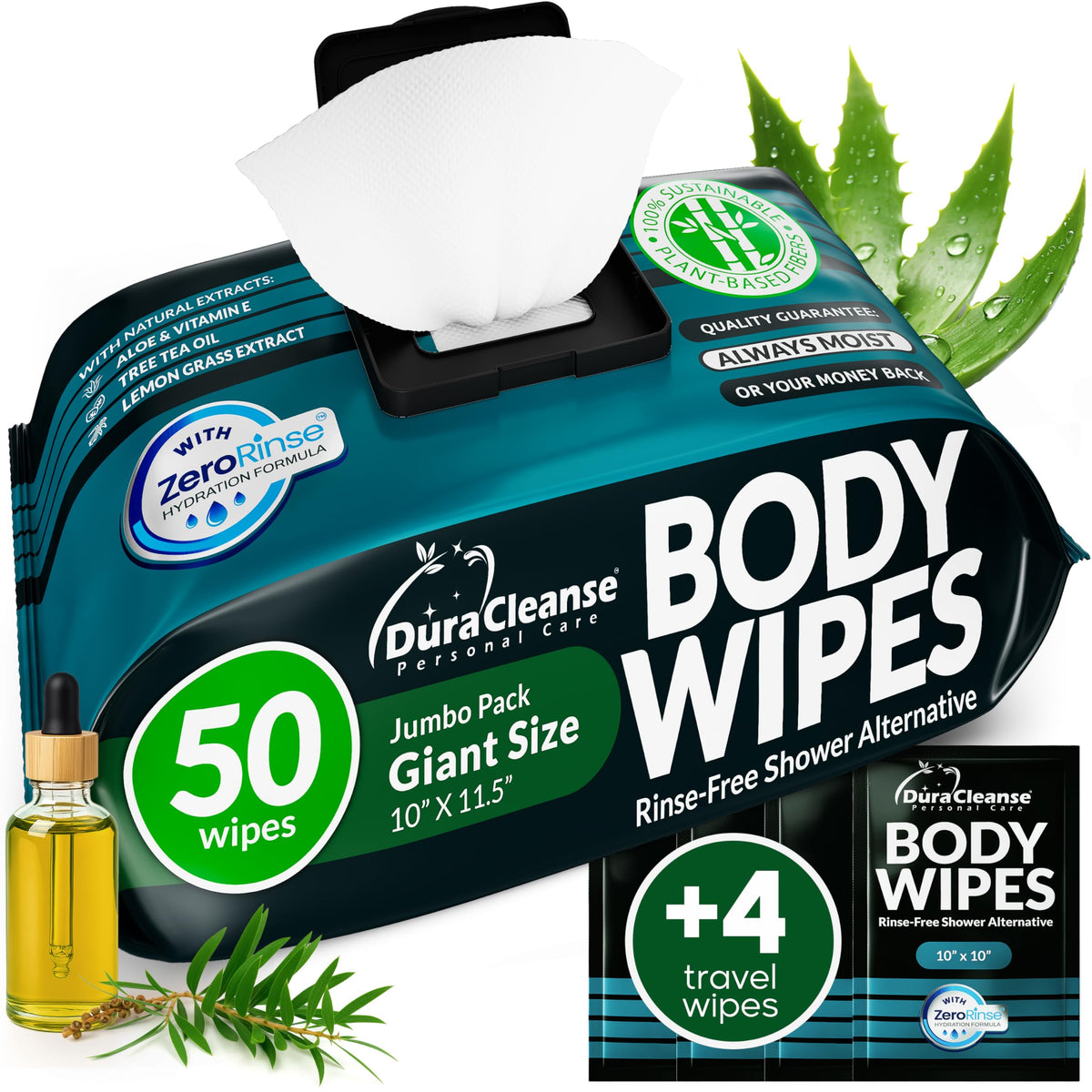 XL Body Wipes for Men - Dura Cleanse Official Imagery - 2
