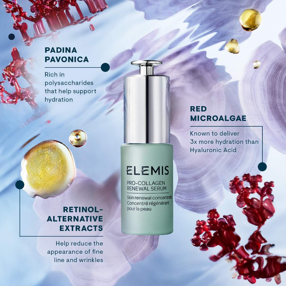 ELEMIS Pro Collagen Renewal Serum for Smoothing Fine Lines - Premium Selection Official Imagery - 7