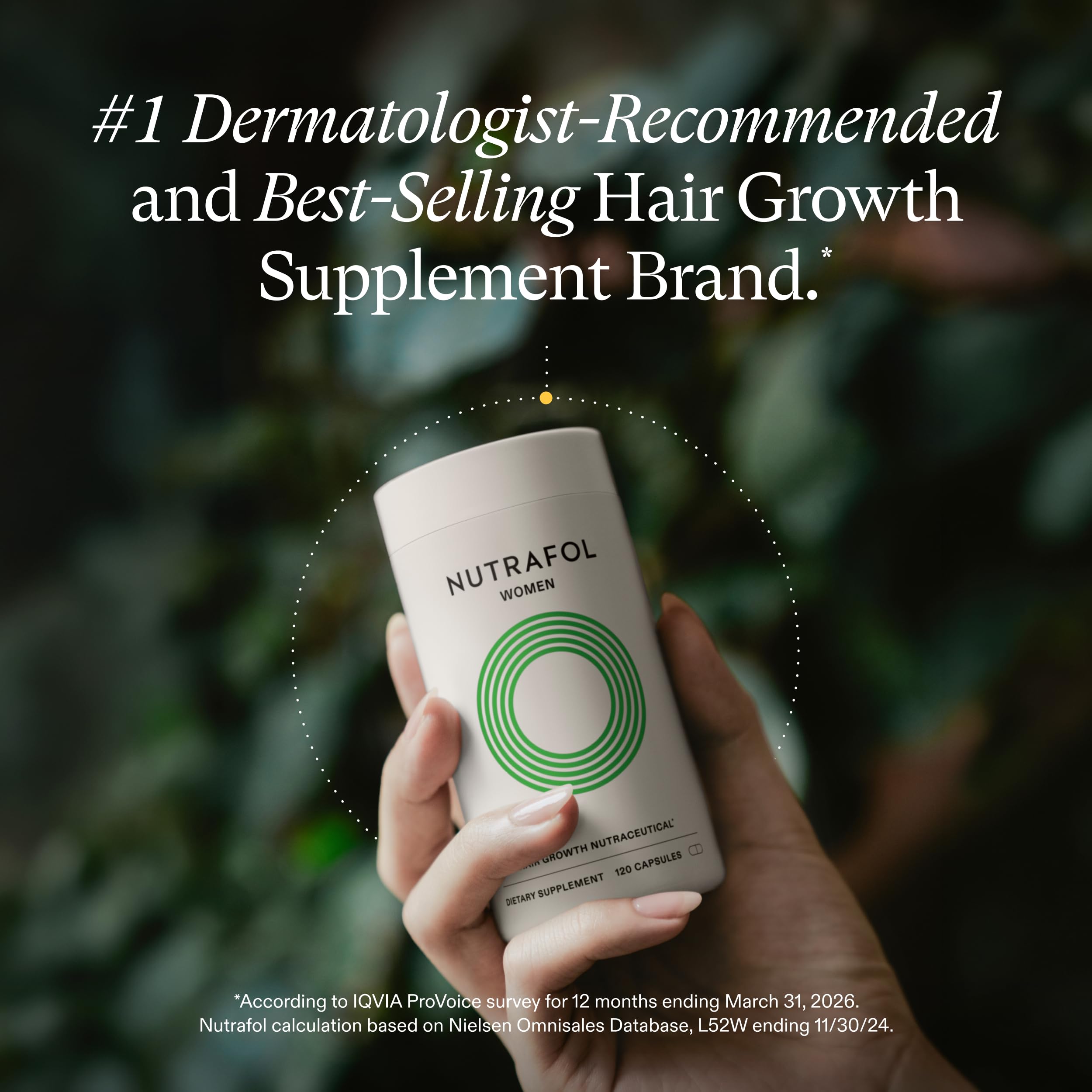 Nutrafol Women Hair Growth Supplements Ages 18 44 1 Month - Premium Selection Official Imagery - 4