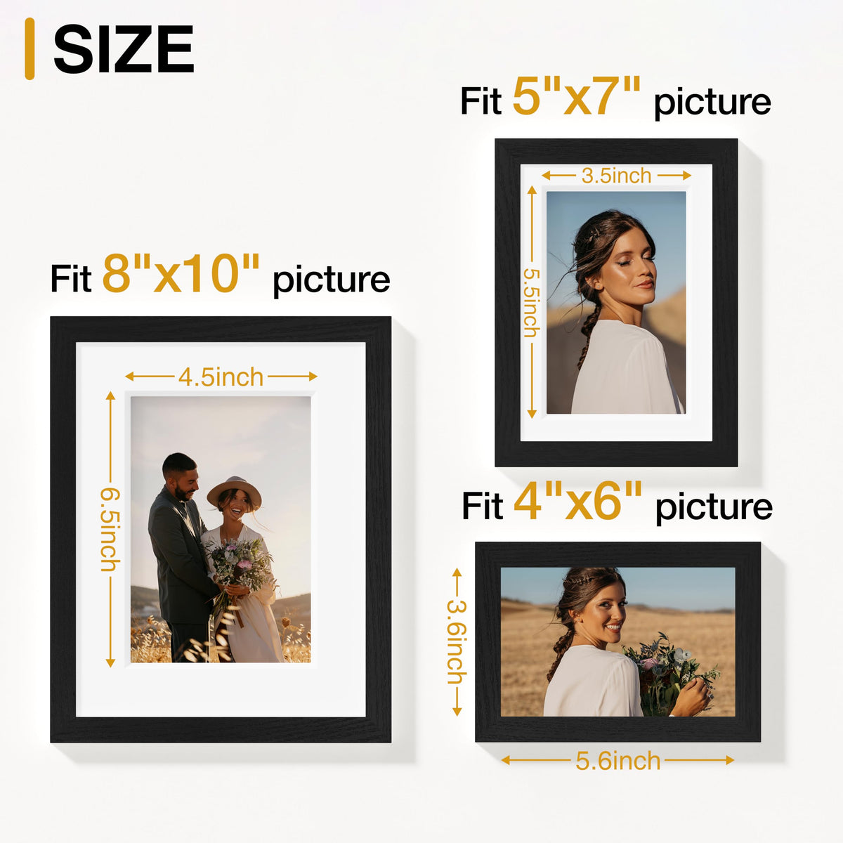 15 Pack Picture Frames Collage Wall Decor Wall Tabletop - Vittanly Official Imagery - 4