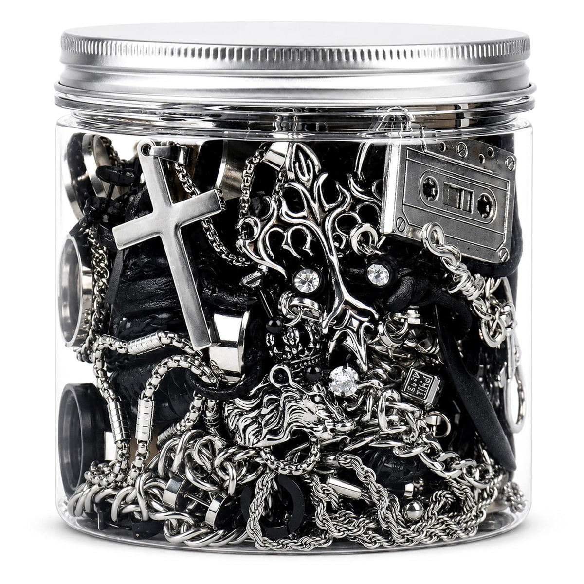 Mantveil 35Pcs Mystery Jewelry Jar for Men - Mantveil Official Imagery - 1