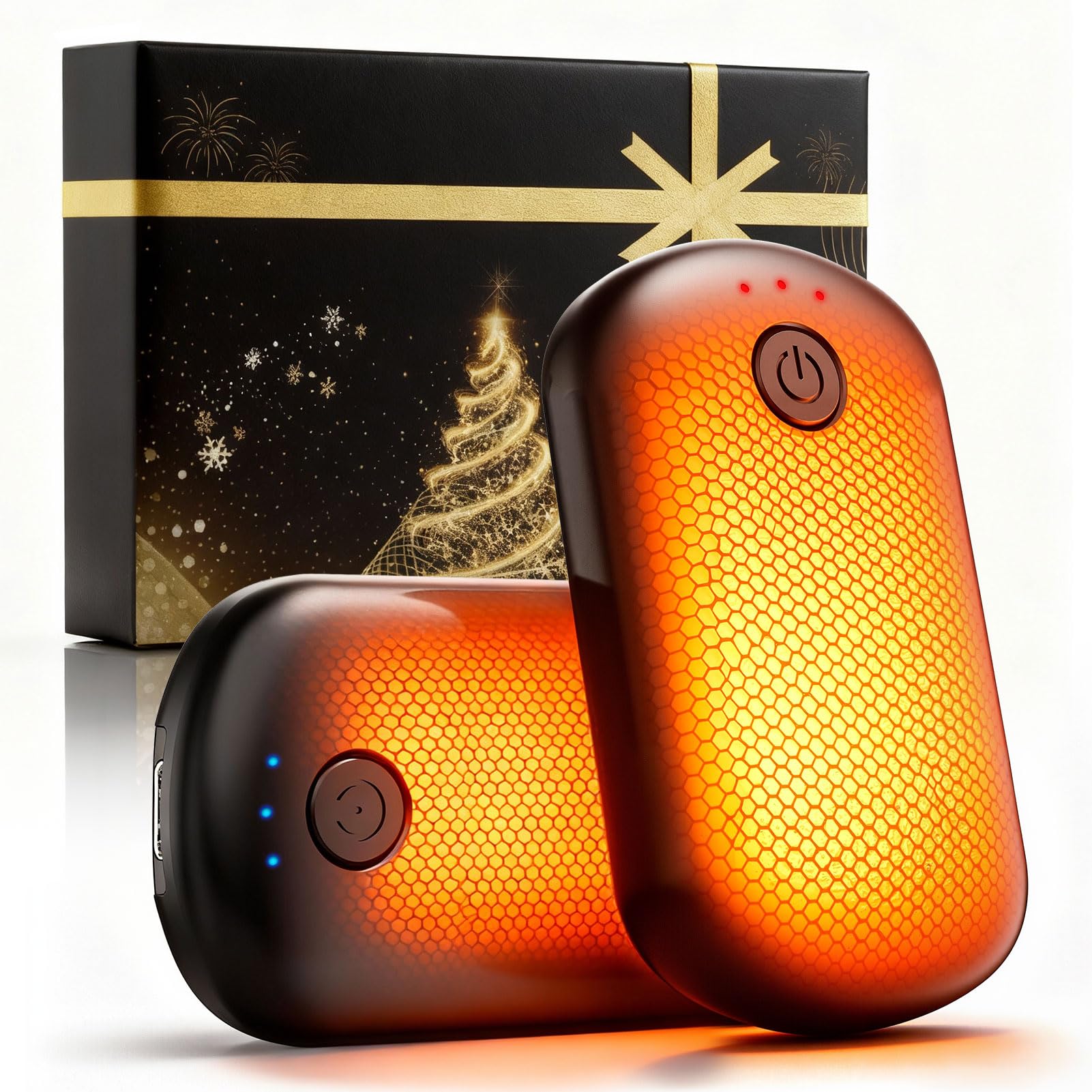 Fovendi Pocket Size Hand Warmers Rechargeable 2 Pack, 6000mAh Electric - View 1